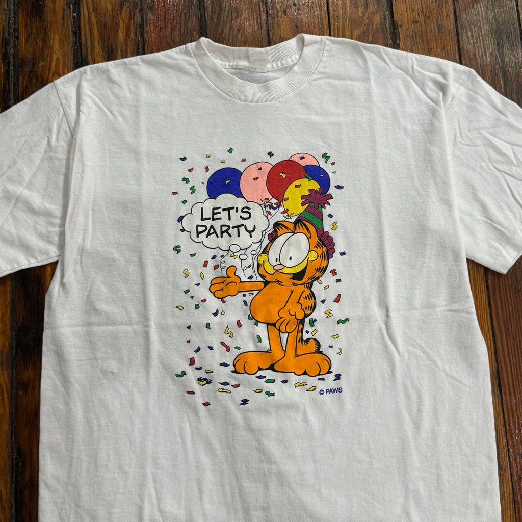 Vintage Garfield Let’s Party T-shirt Sz L