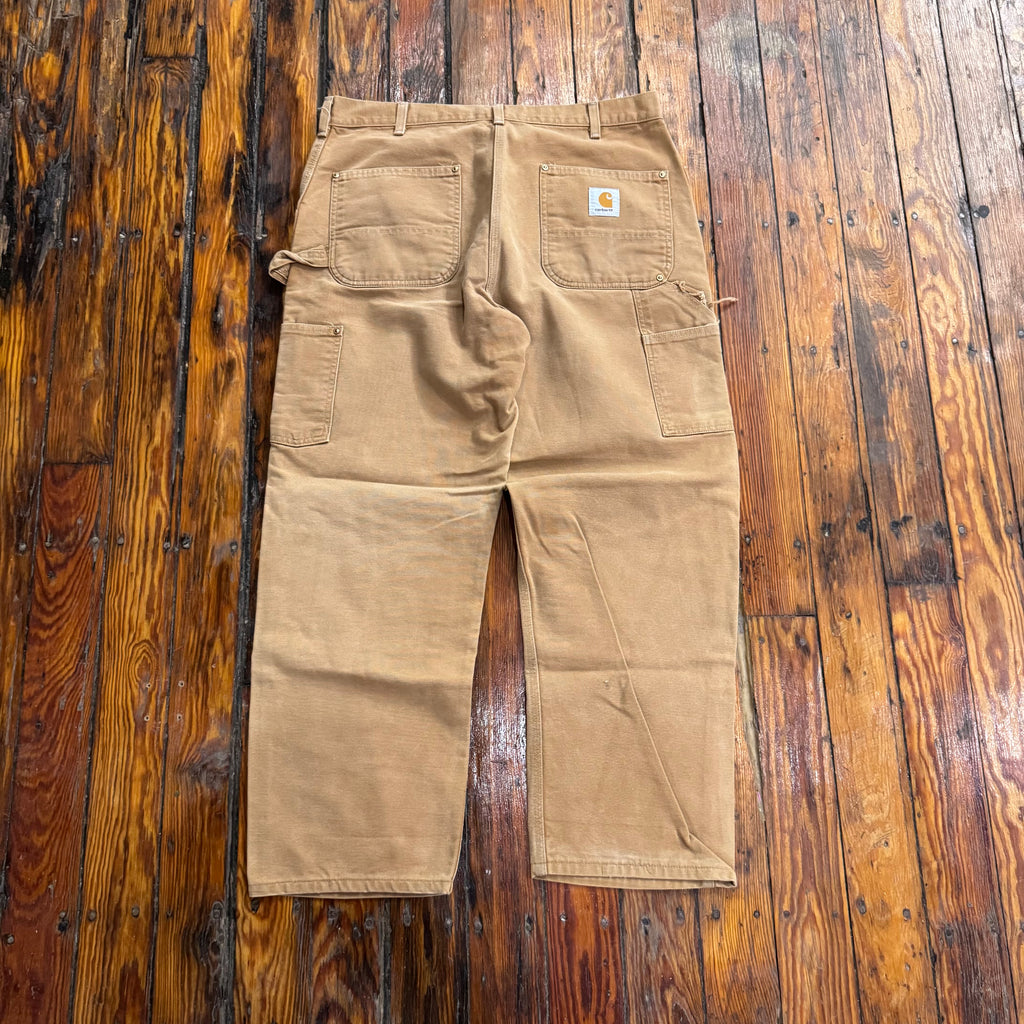 Vintage Carhartt Double Knees Duck Canvas Denim Jeans Sz 38x30