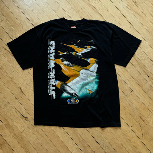 Vintage Star Wars Naboo Star fighter T-shirt Sz XL