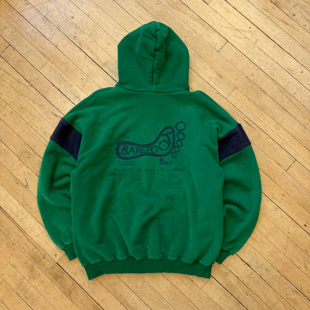 Vintage BareFoot Bar Okaboji Hoodie Sz XL