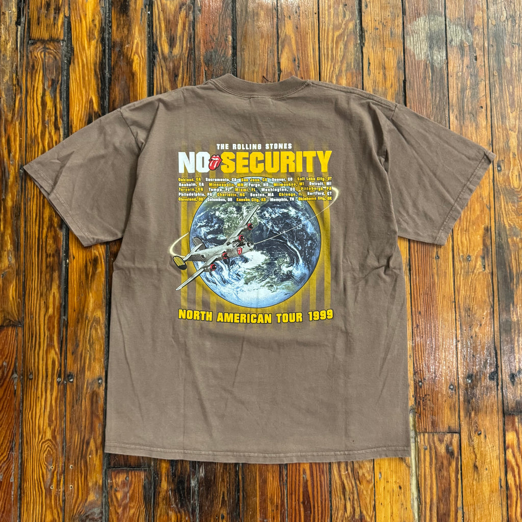 Vintage Rolling Stones No Security T-shirt Sz XL
