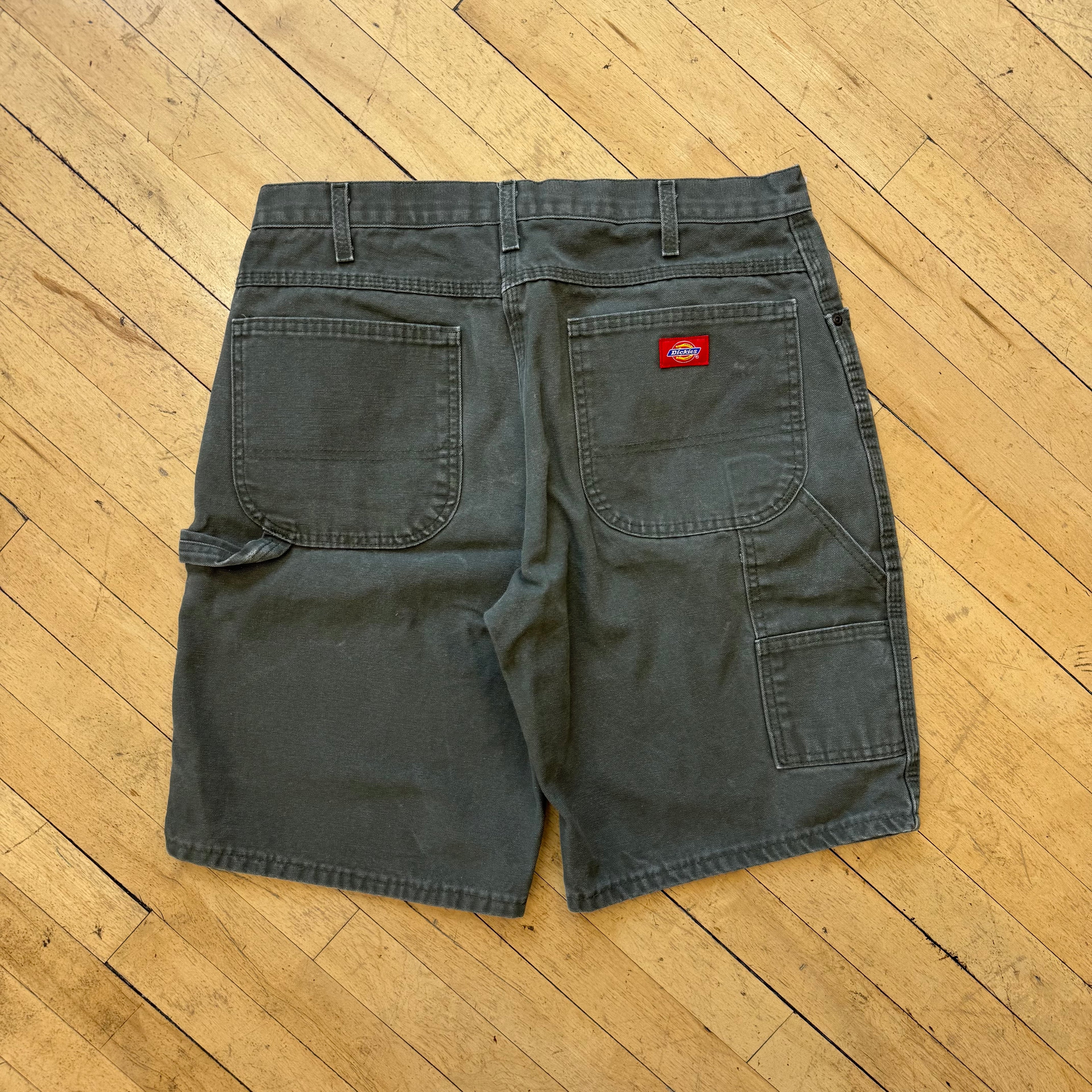 Vintage Olive Dickies Denim Jean Shorts Sz 34