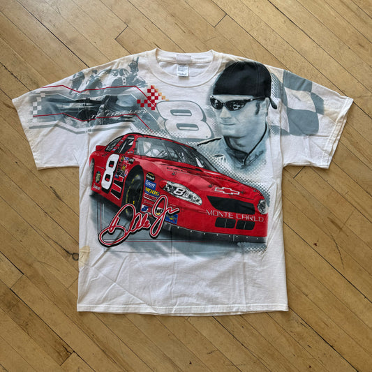 Vintage Dale Earnhardt AOP NASCAR T-shirt Sz XL