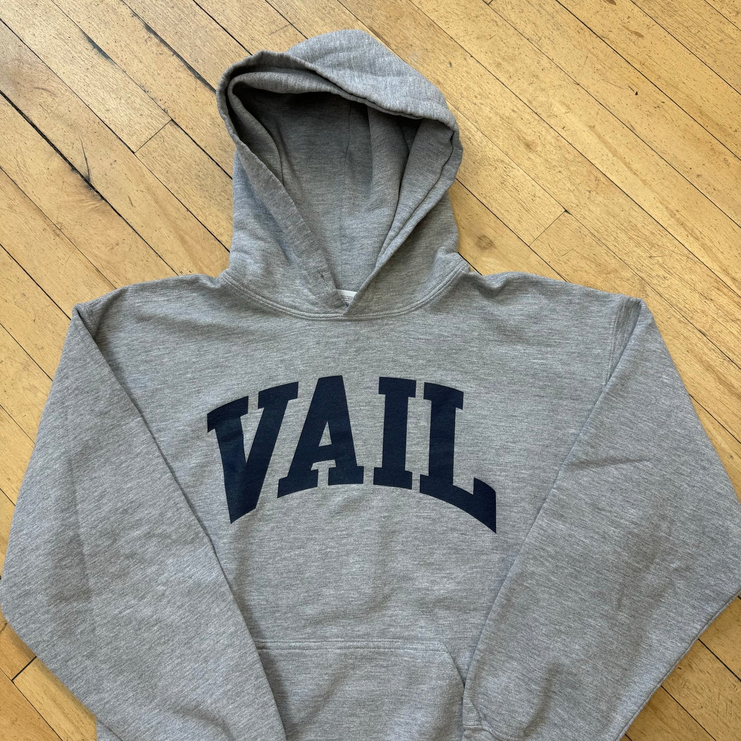 Vintage Vail SpellOut Hoodie Sz M