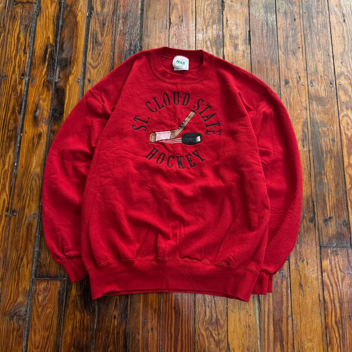 Vintage Saint Cloud State Hockey Crewneck Sz L