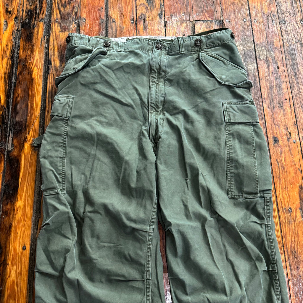 Vintage Army Green Baggy Cargo Pants Sz 36