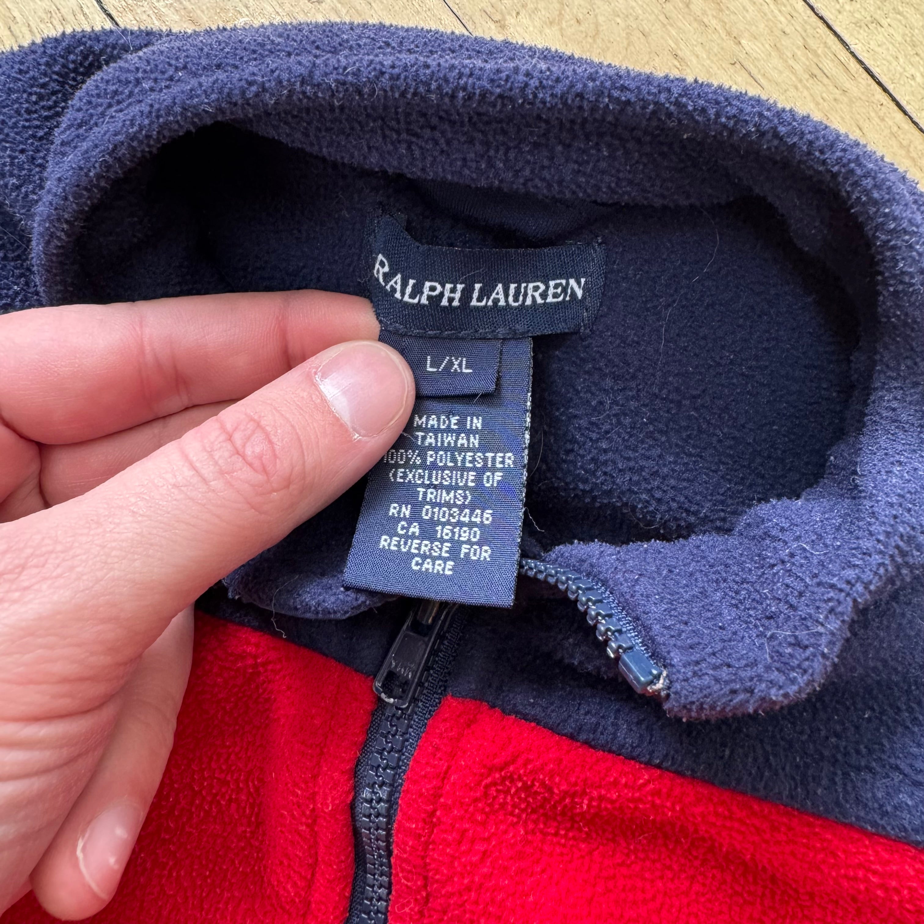 Vintage Polo Sport Fleece Jacket Sz 12-14 Mths