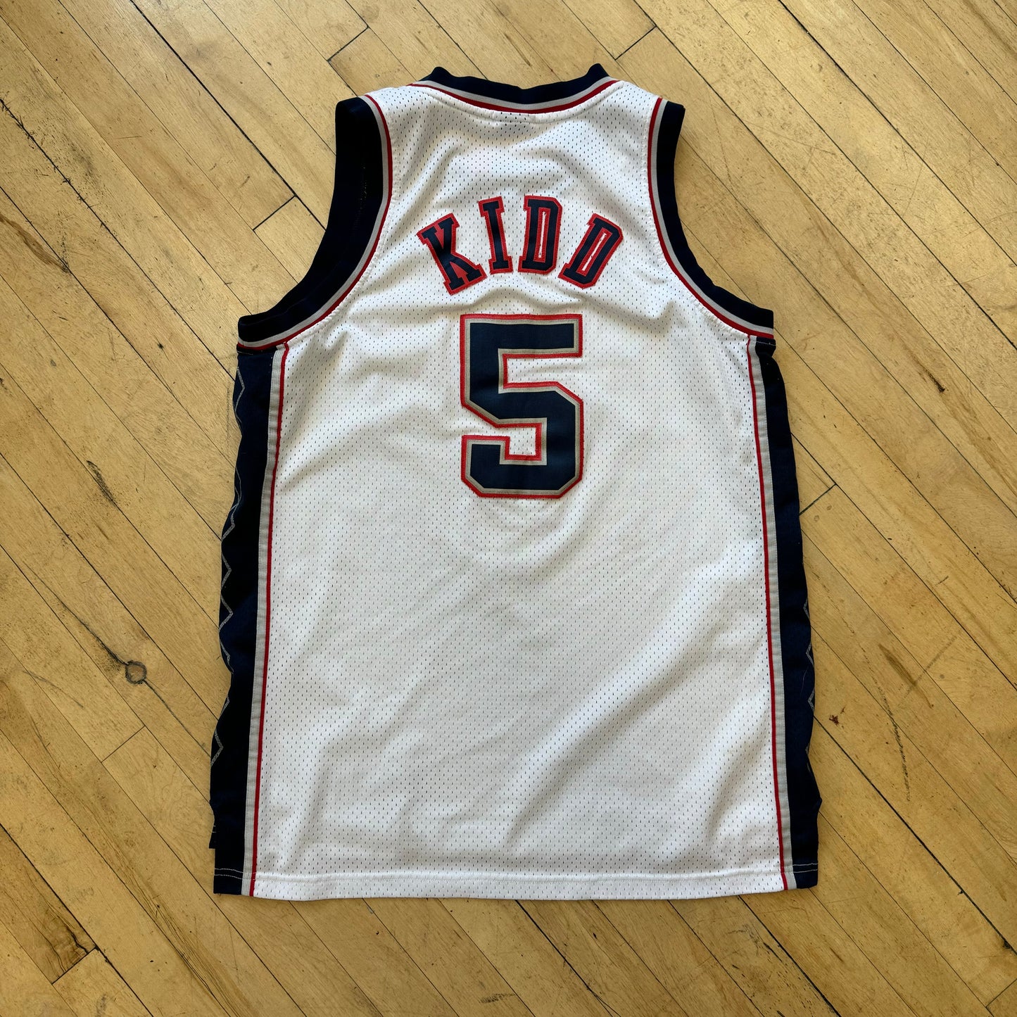 Vintage Reebok Nets Jason Kidd Jersey Sz L