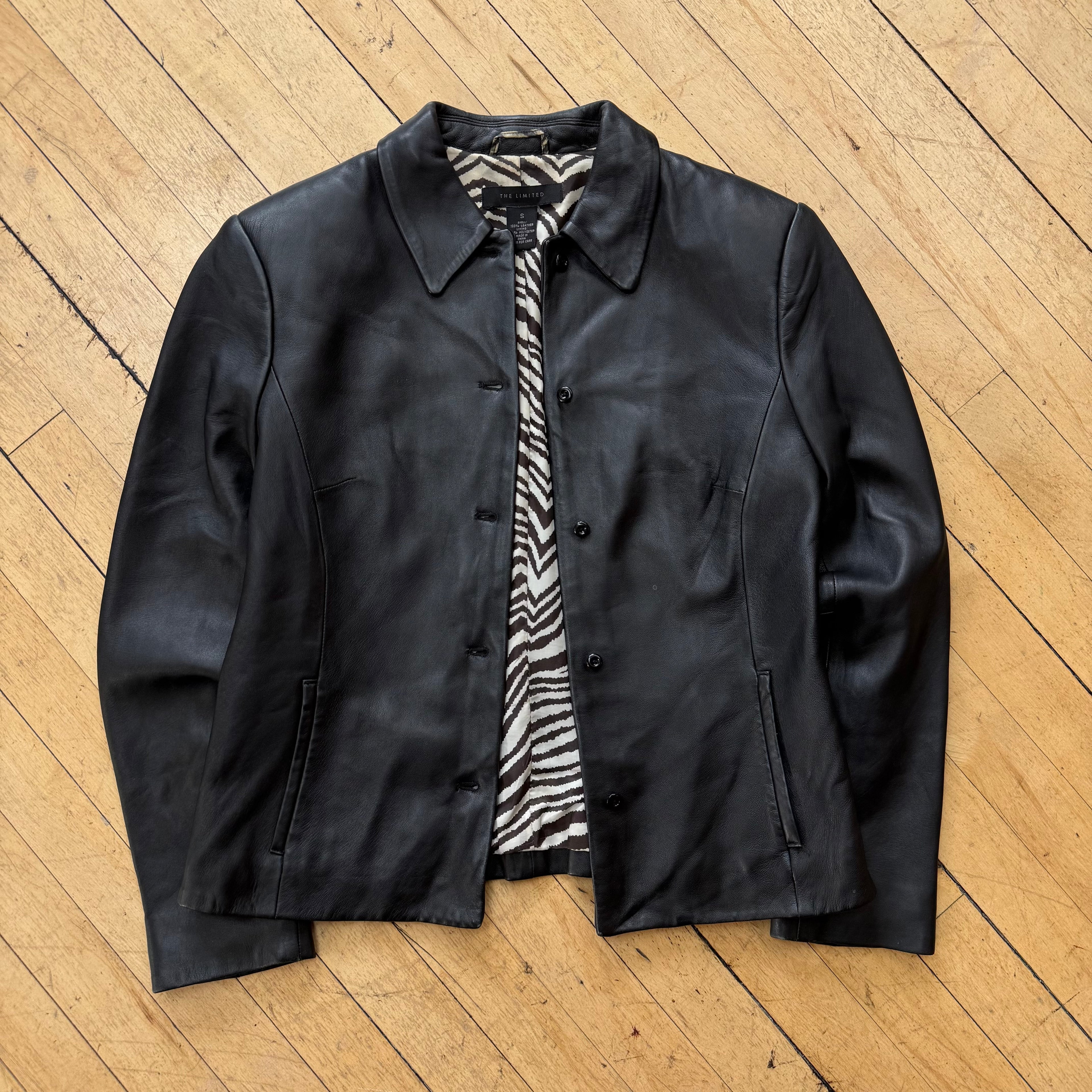 Y2K The Limited Leather Jacket Sz S