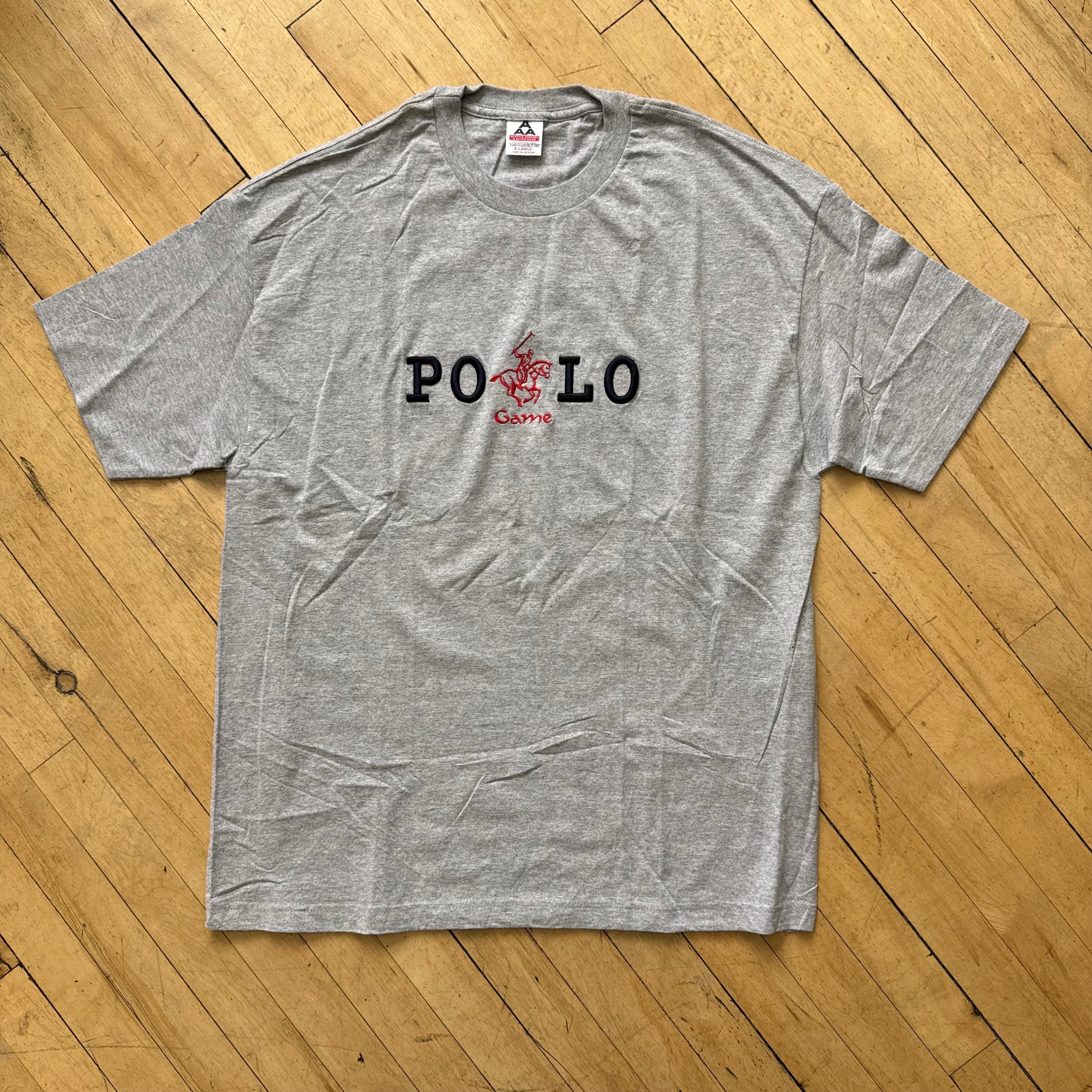 Vintage Embroidered Polo Game T-shirt Sz XL