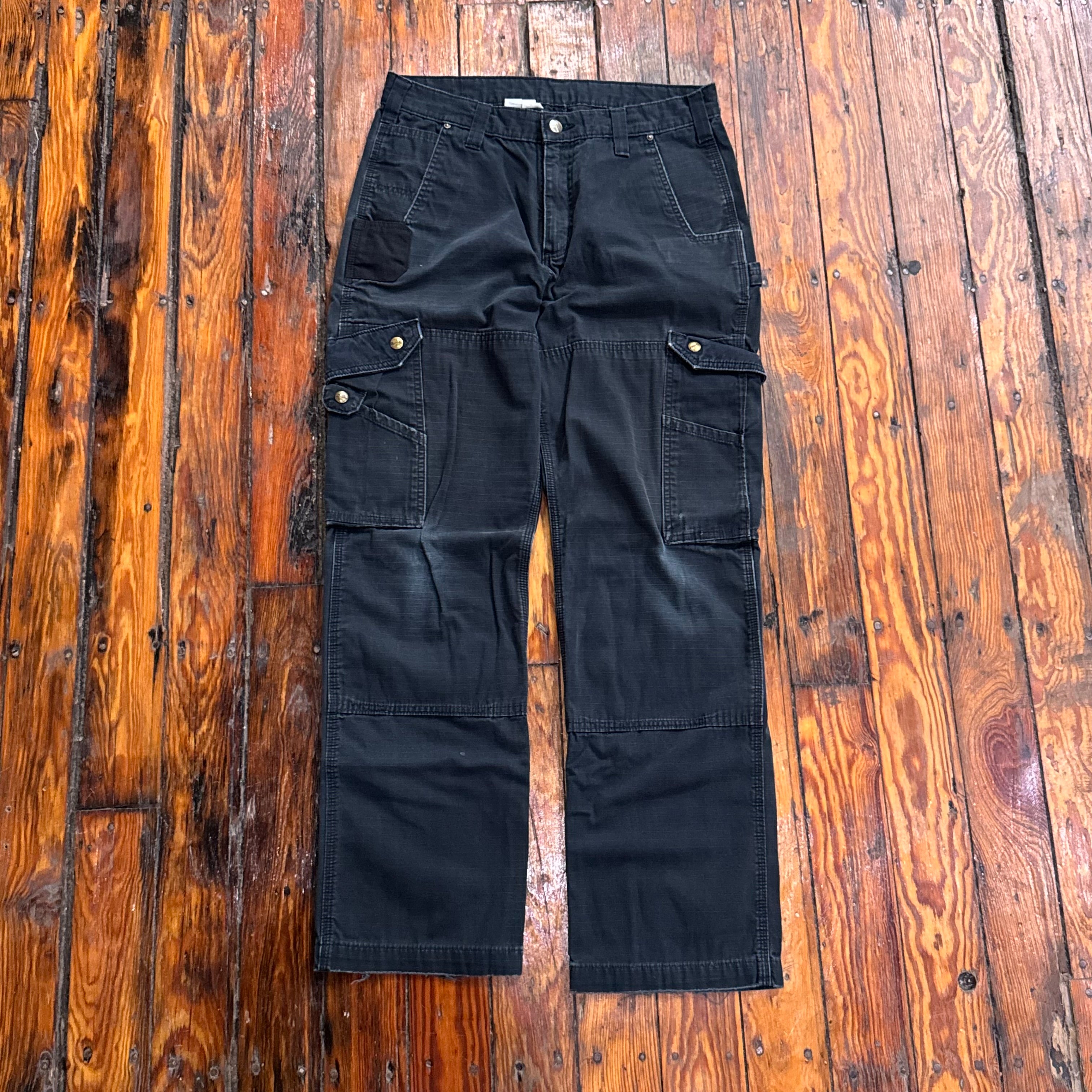 Vintage Black Carhartt Double One Khaki Pants Sz 32x32