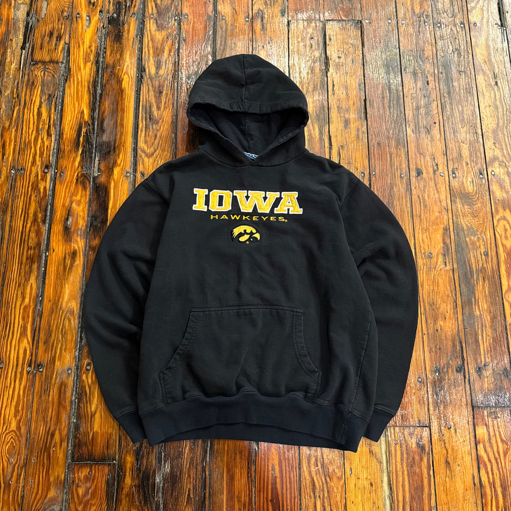 Vintage Iowa Hawkeyes SpellOut Hoodie Sz S