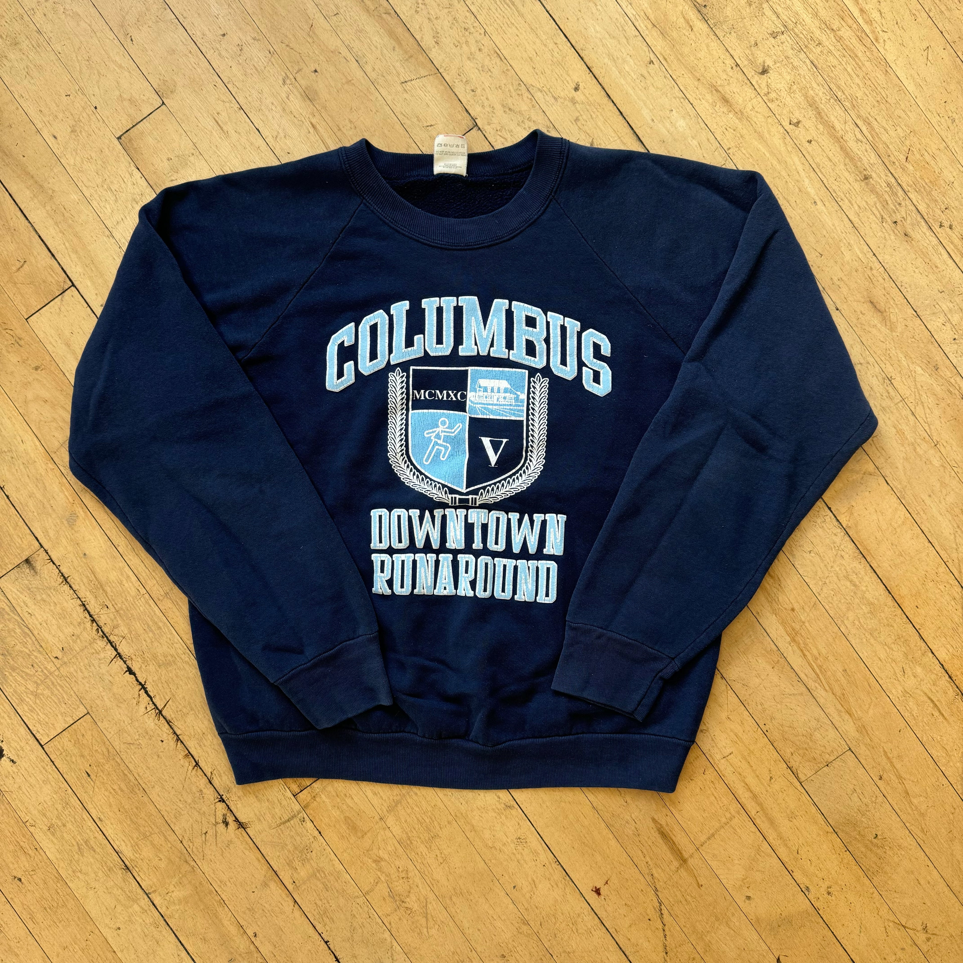 Vintage Columbus Runaround CrewNeck Sz L