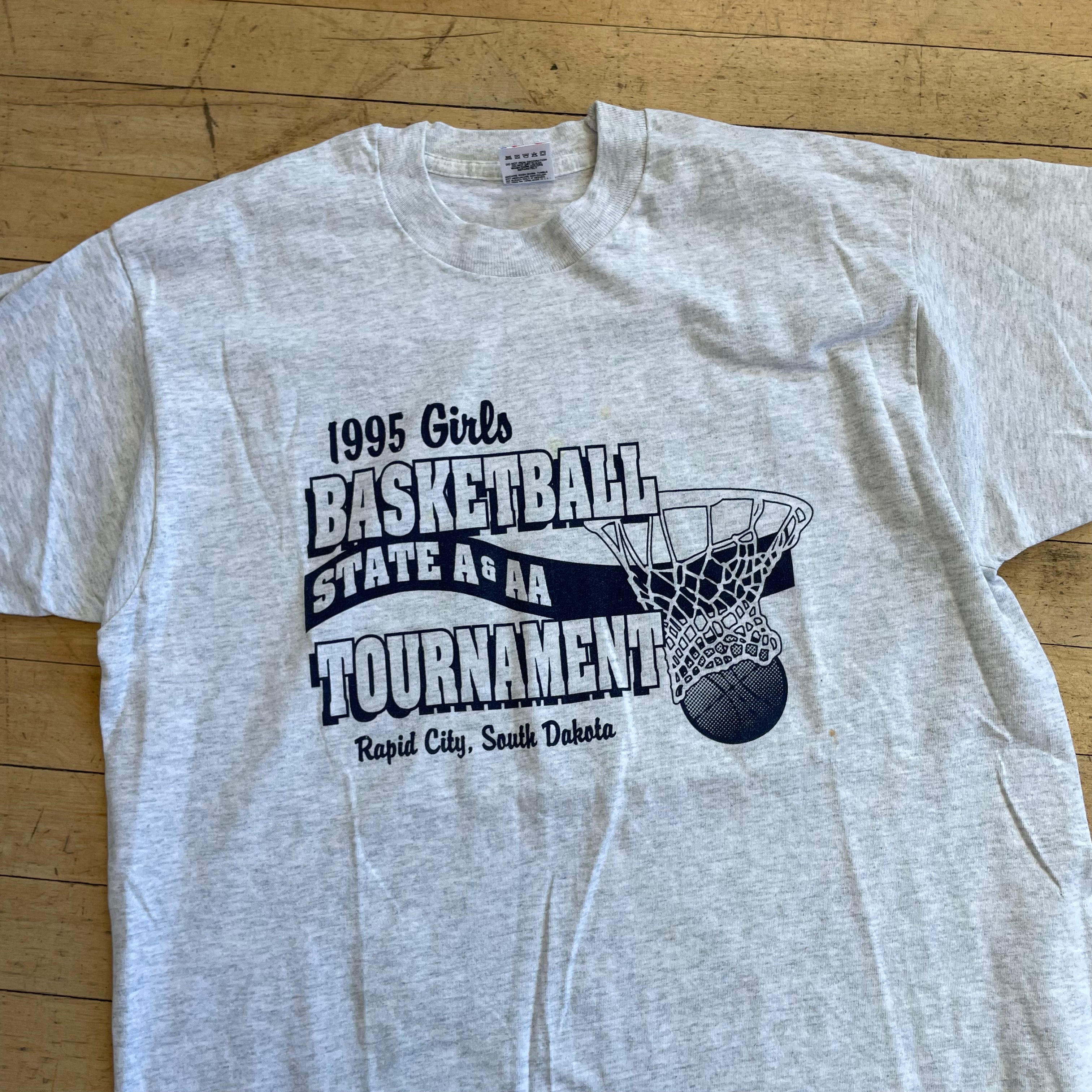 1995 Girls Basketball State Tournament Rapid City T-shirt Sz L