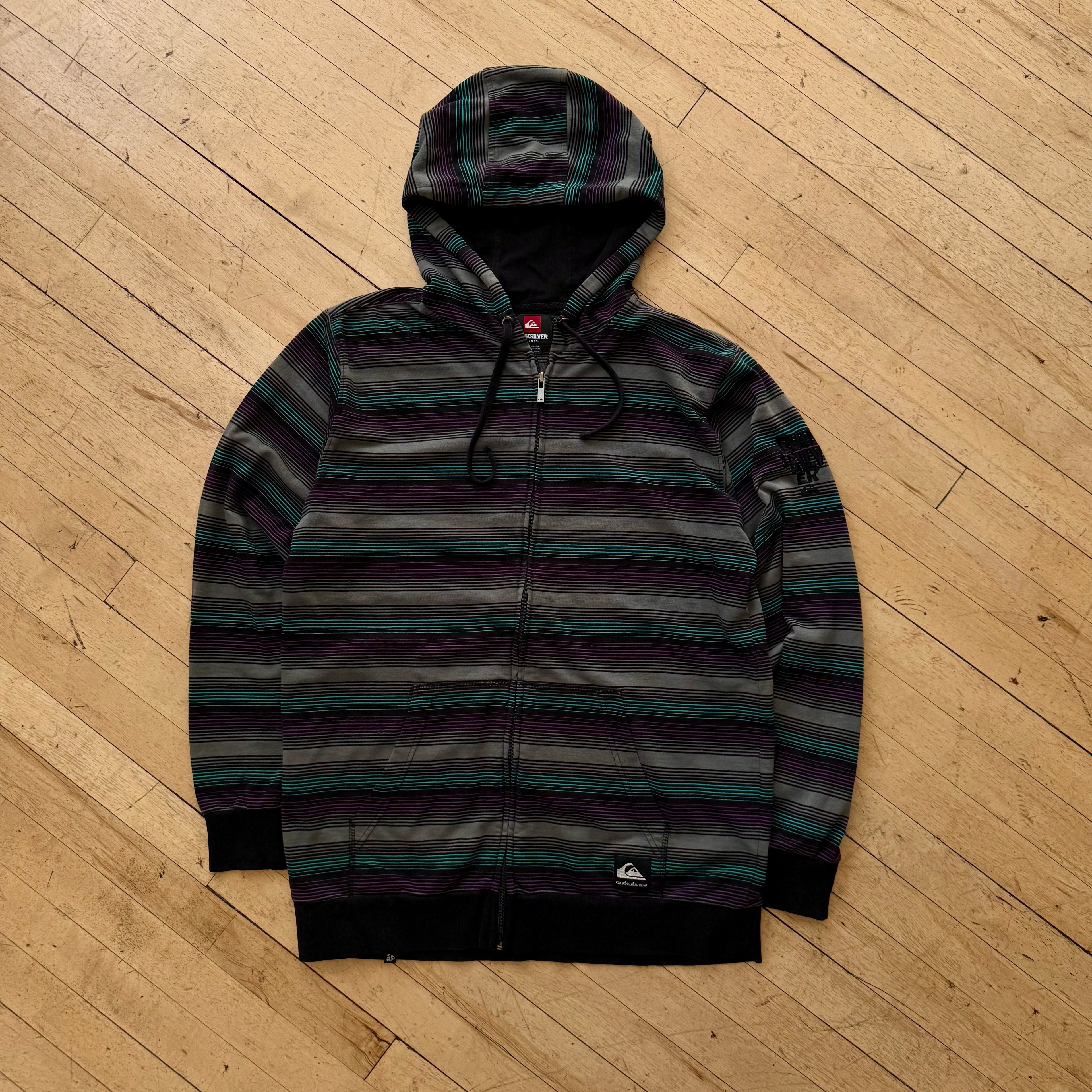 Y2K Quiksilver Zip-Up Jacket Sz L
