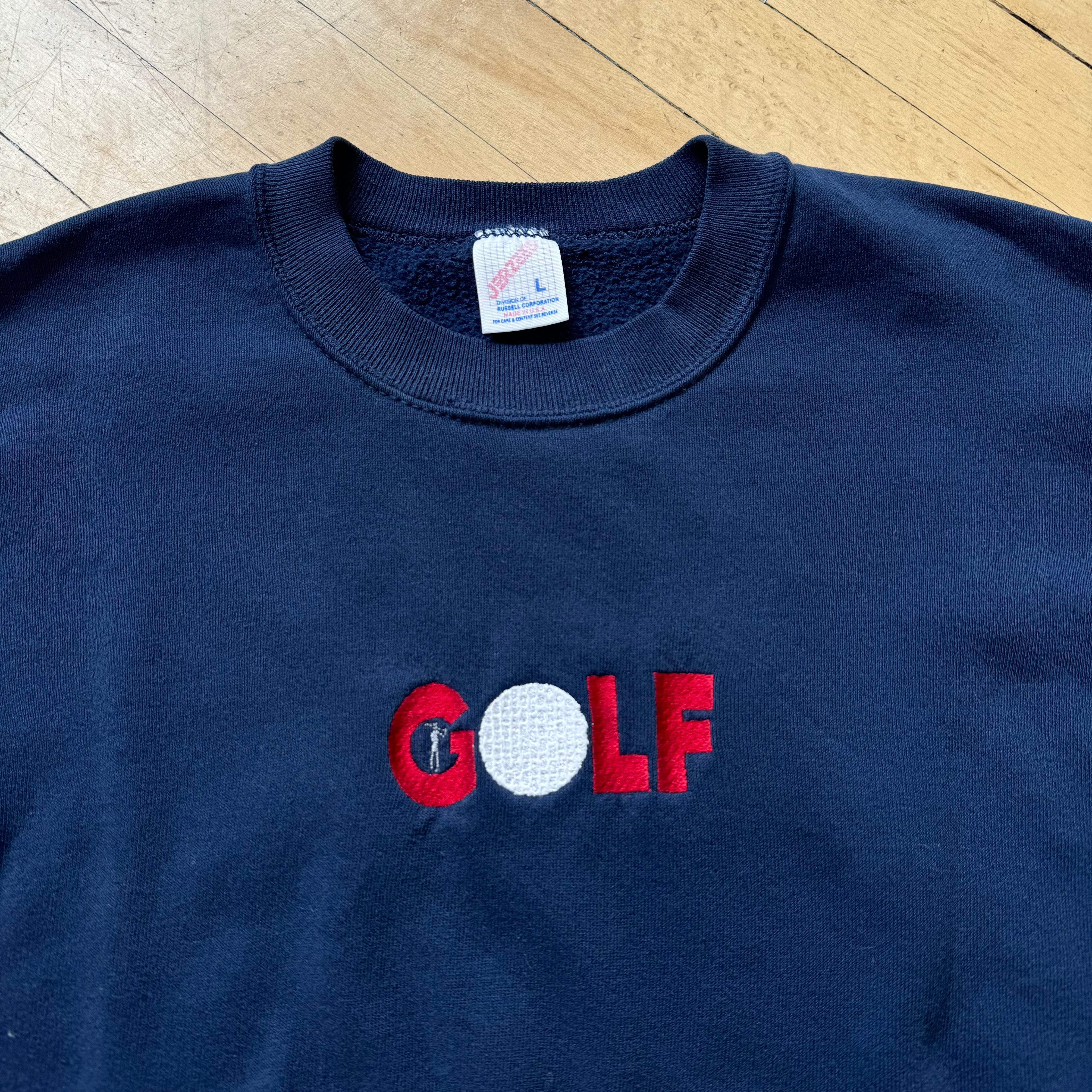 Vintage Golf Embroidered Crewneck Sz L