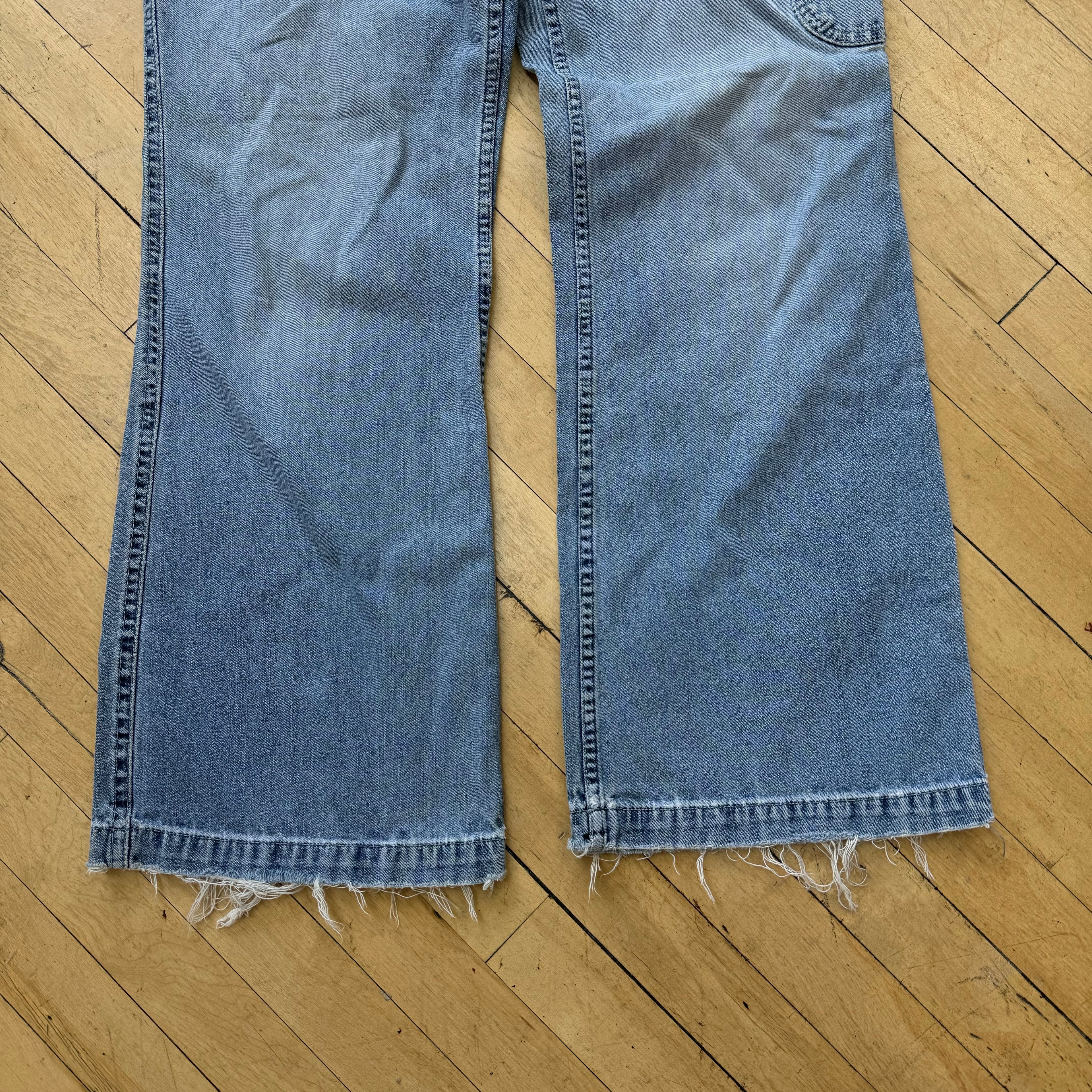 Vintage Silver Cargo denim Jeans Sz 32/31