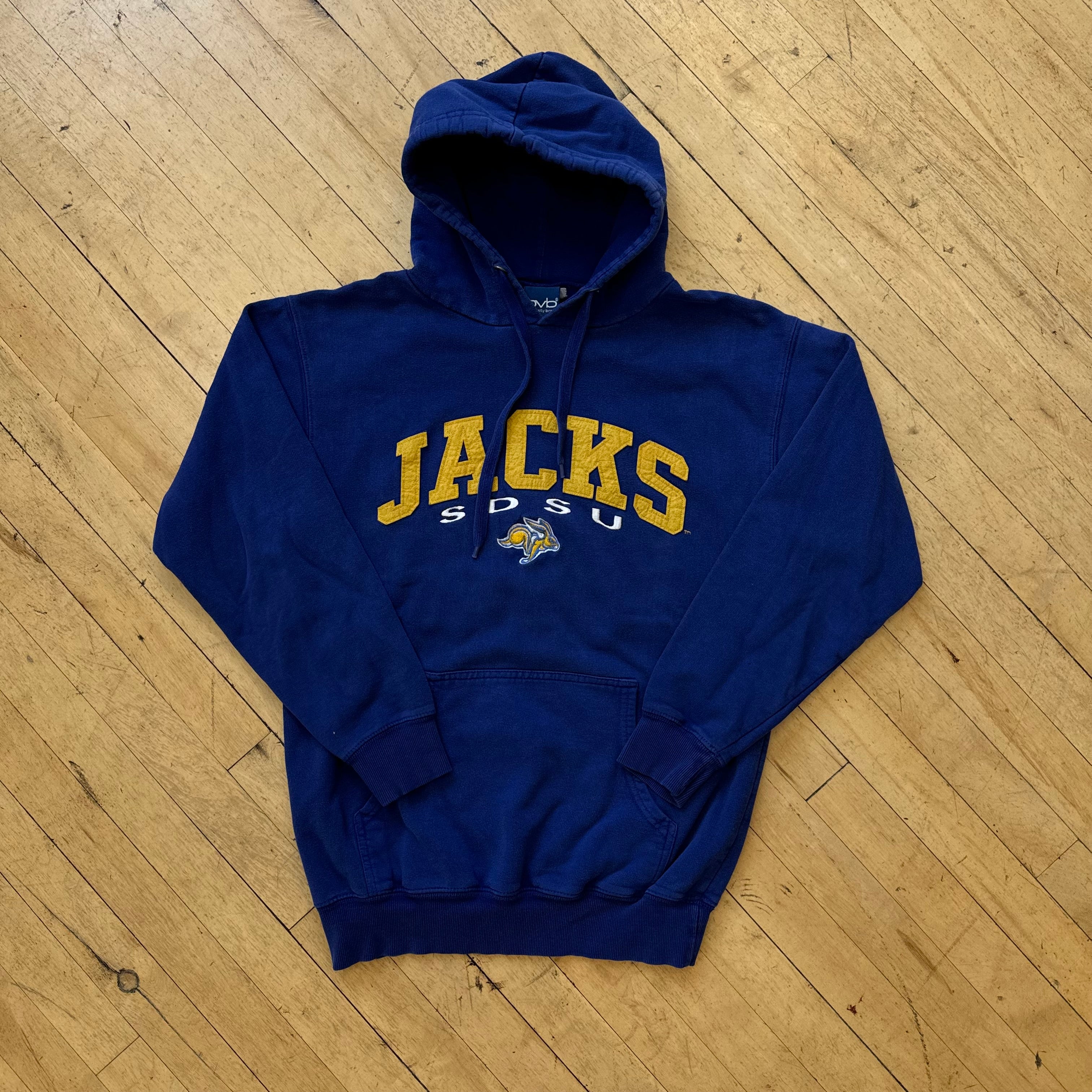 Y2K SDSU Jack Rabbits Hoodie Sz M
