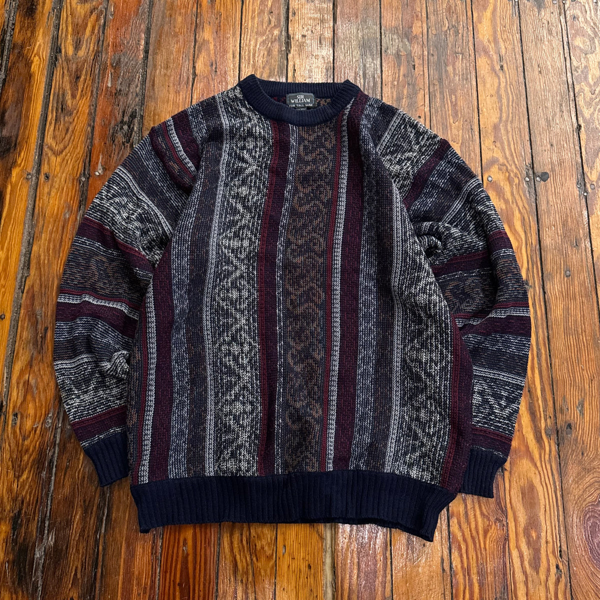 Vintage Sir William Knit Sweater Sz XL
