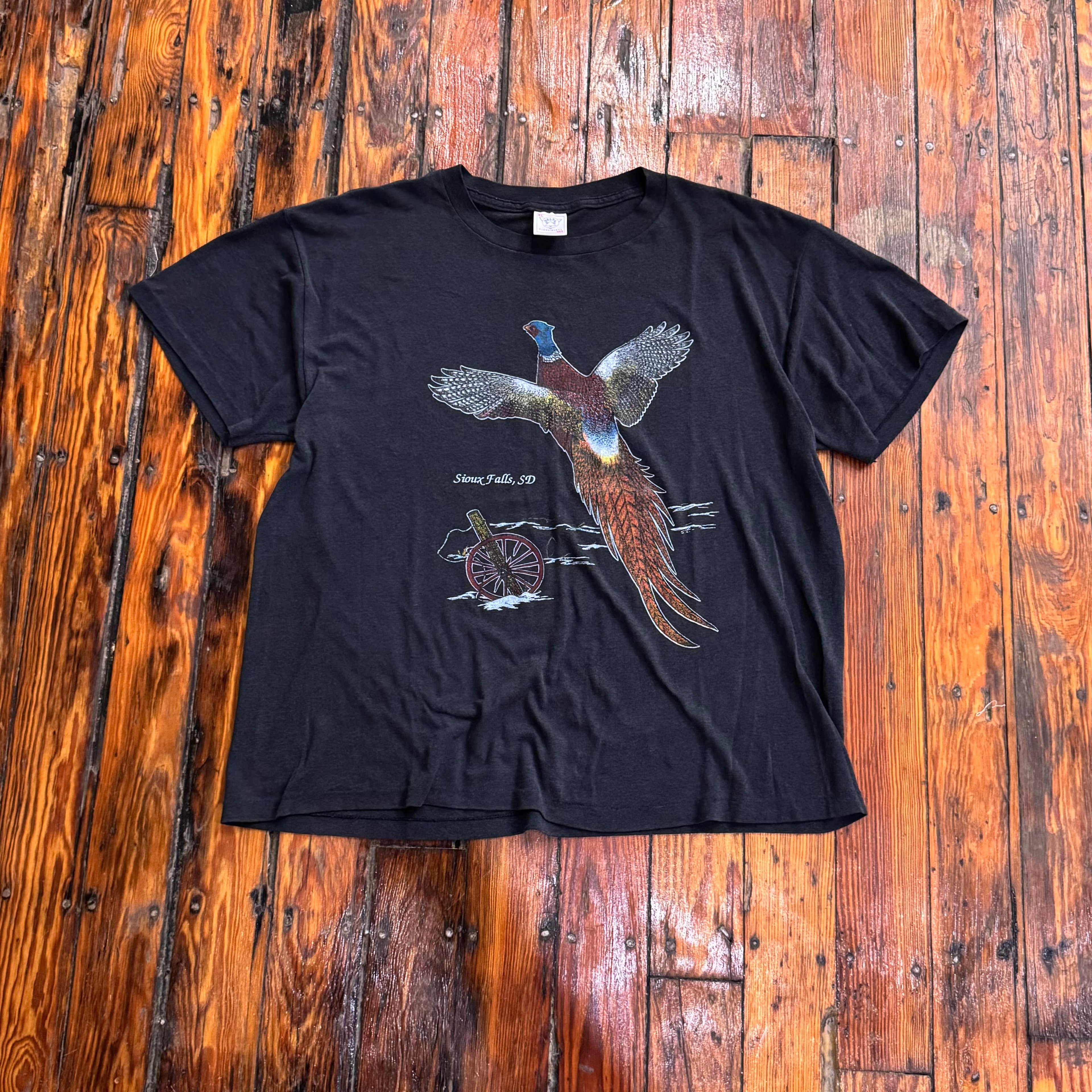 Vintage Sioux Falls Pheasant T-shirt Sz L