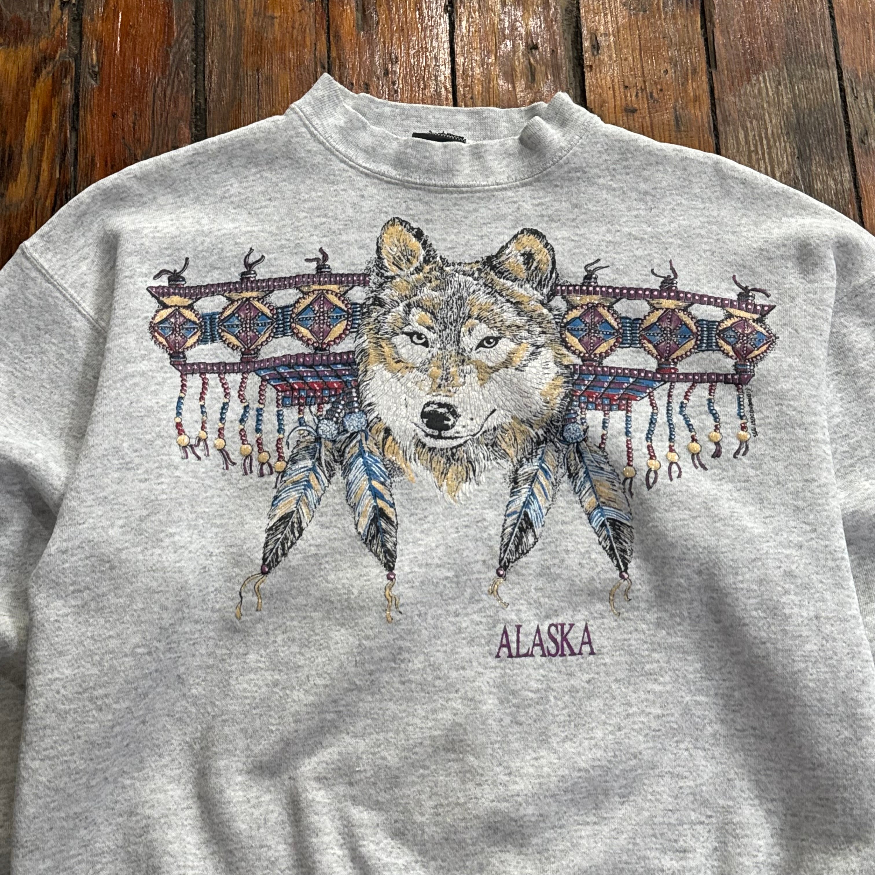 Vintage Dimond Dust Wolf Crewneck Sz M