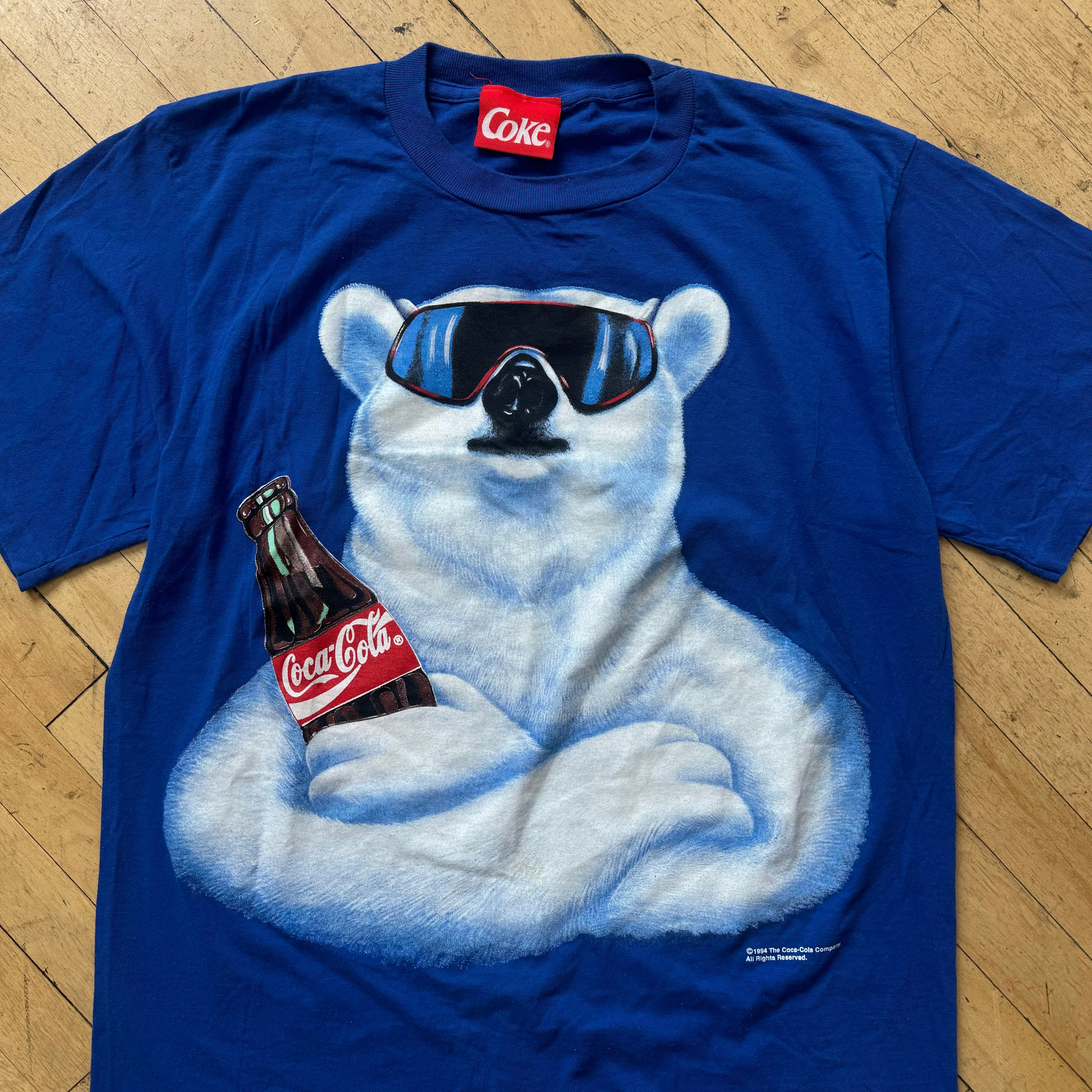 Vintage Coca Cola Bear T-shirt Sz XL