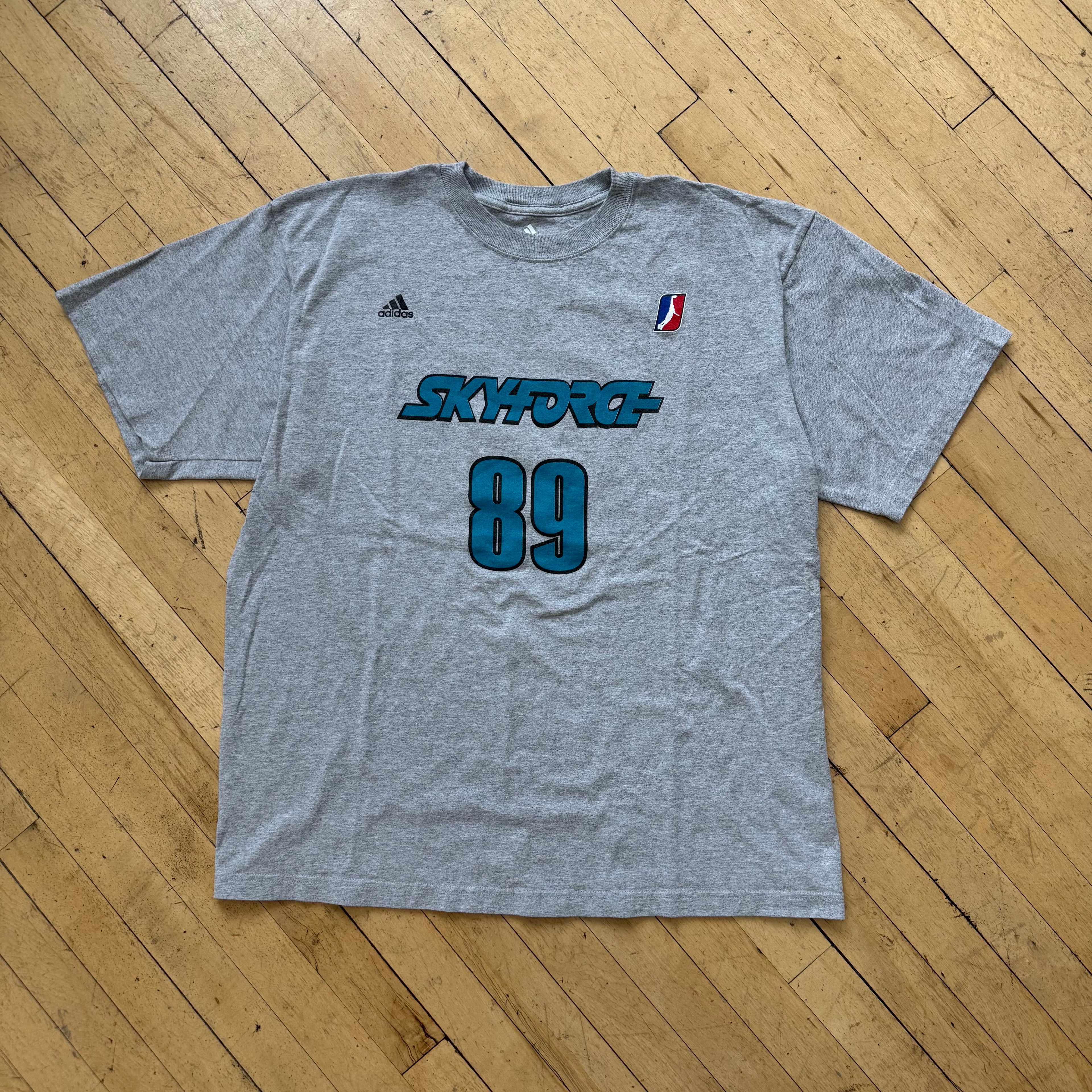 Y2K Adidas Sky force Jersey T-shirt Sz XL