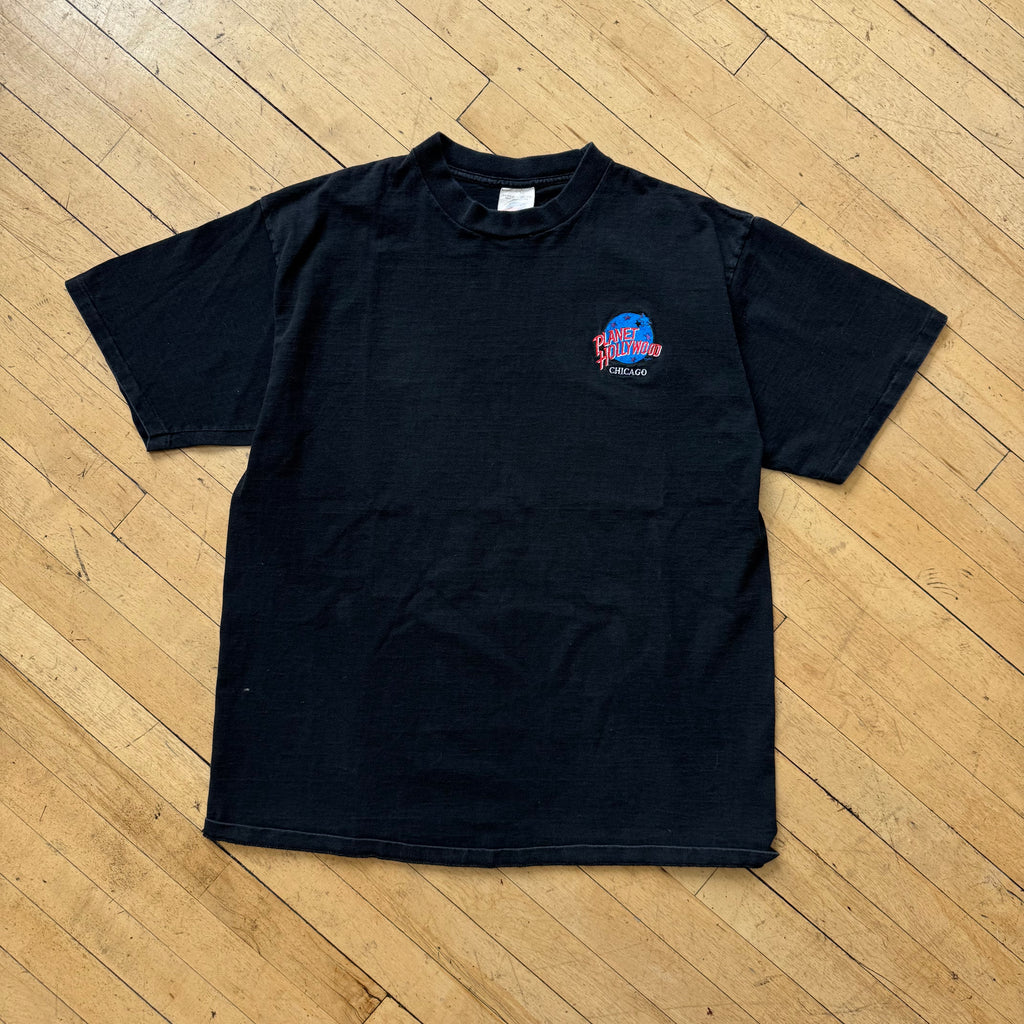 Vintage Planet Hollywood Chicago Embroidered T-shirt Sz XL