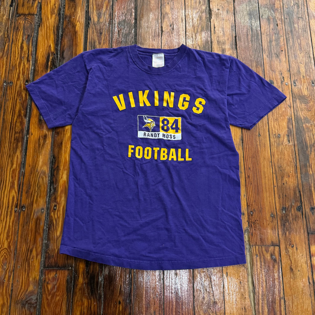 Vintage Randy Moss Vikings Football T-shirt Sz L