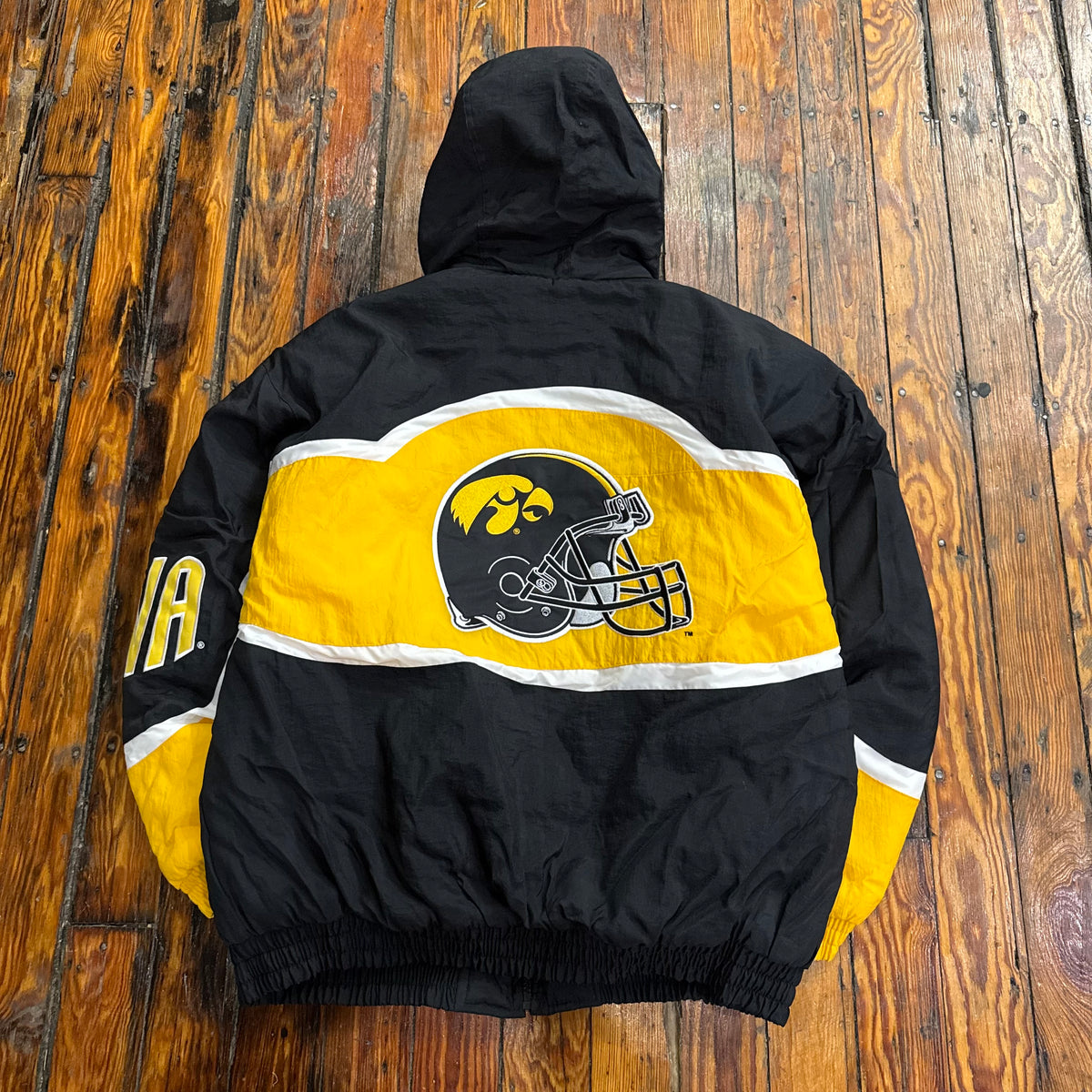 Vintage Iowa Hawkeyes Logo Athletic Jacket Sz XL