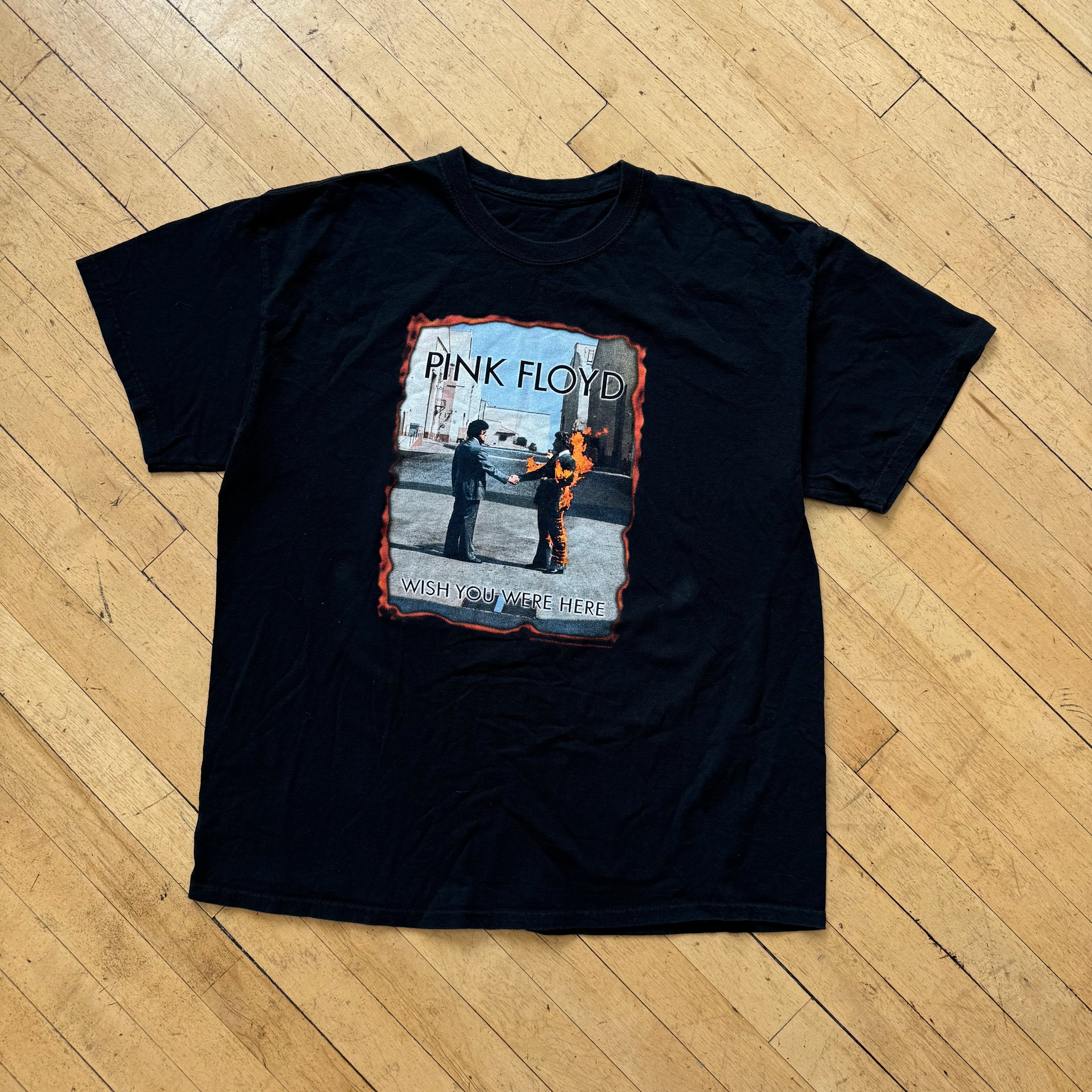 Y2K Wish you were here Pink Floyd T-shirt Sz L