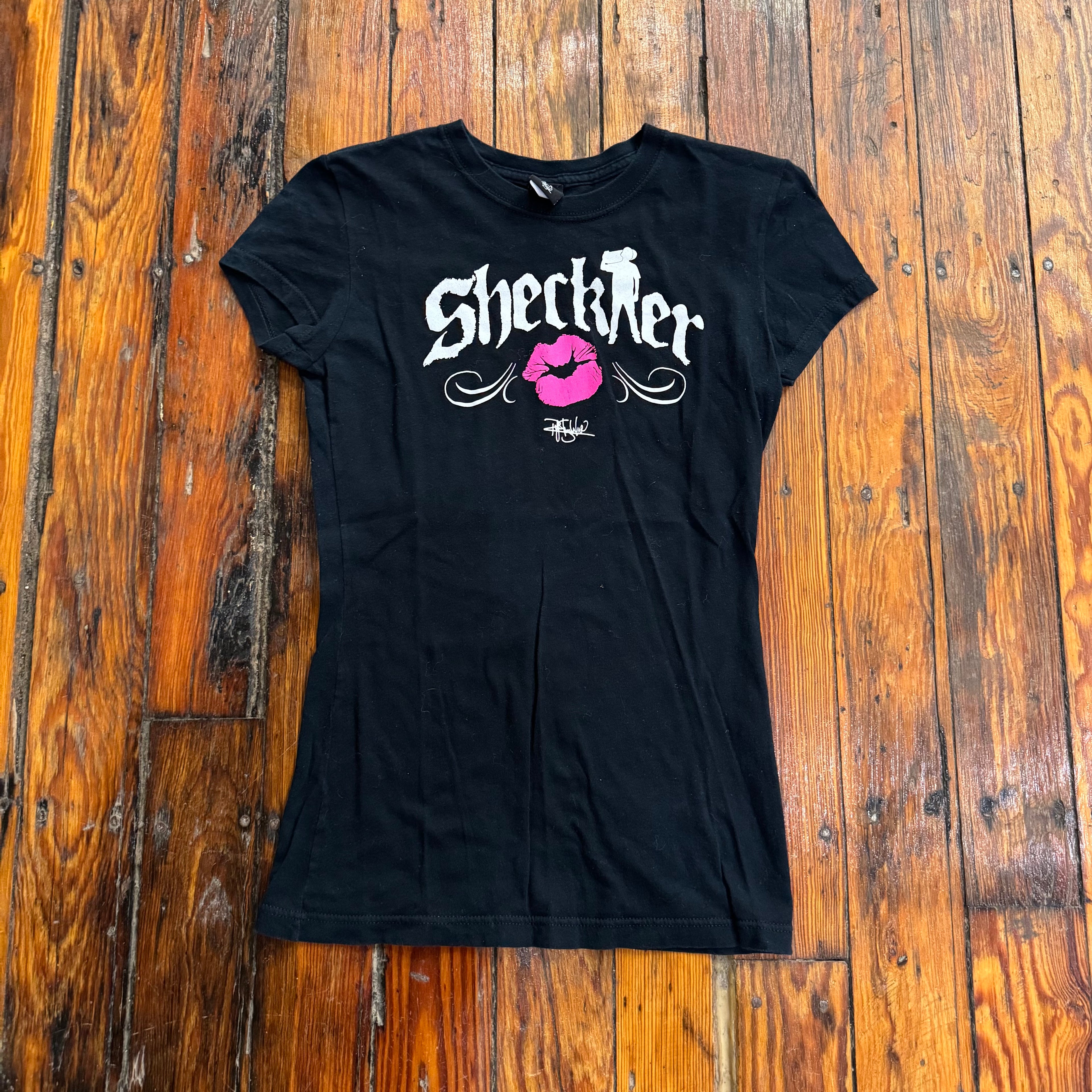 Y2K Shecker Lips T-shirt Sz S