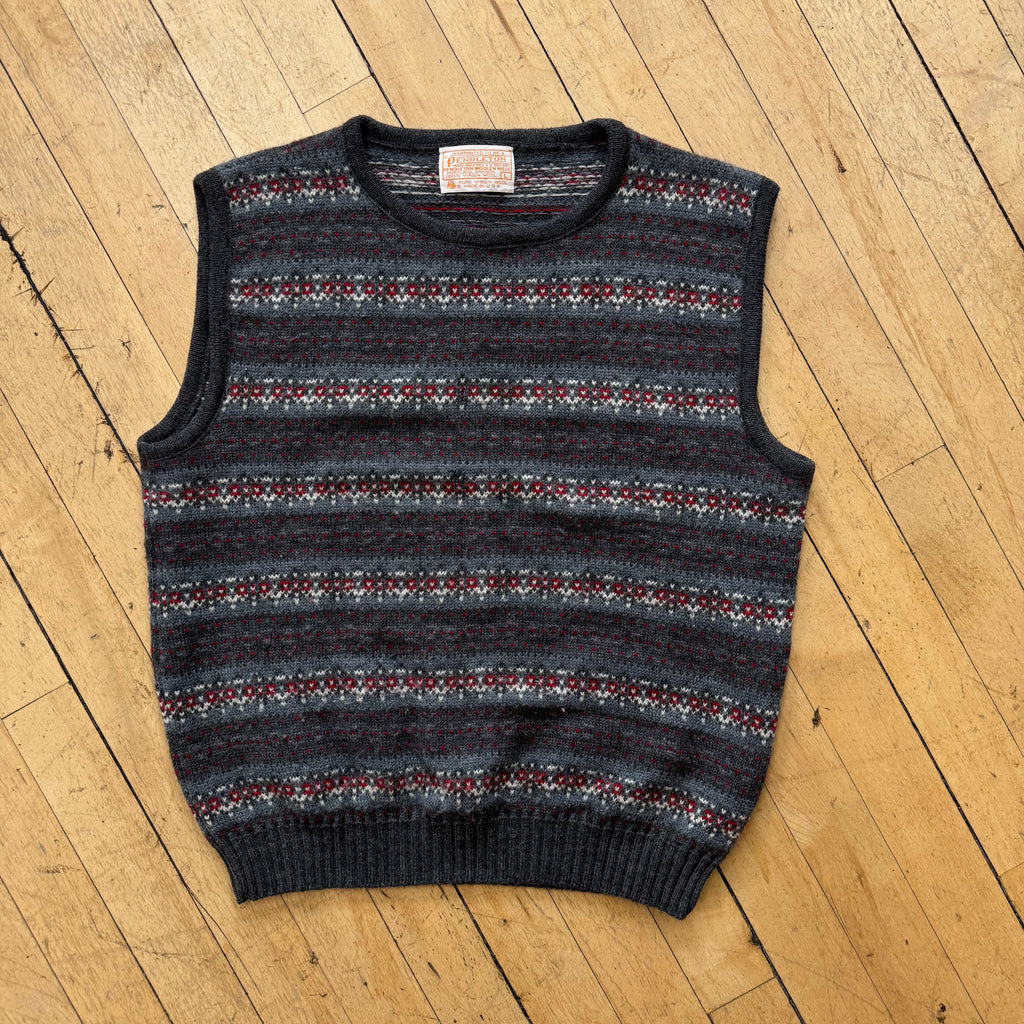 Vintage Pendleton Wool Sweater Vest Sz M