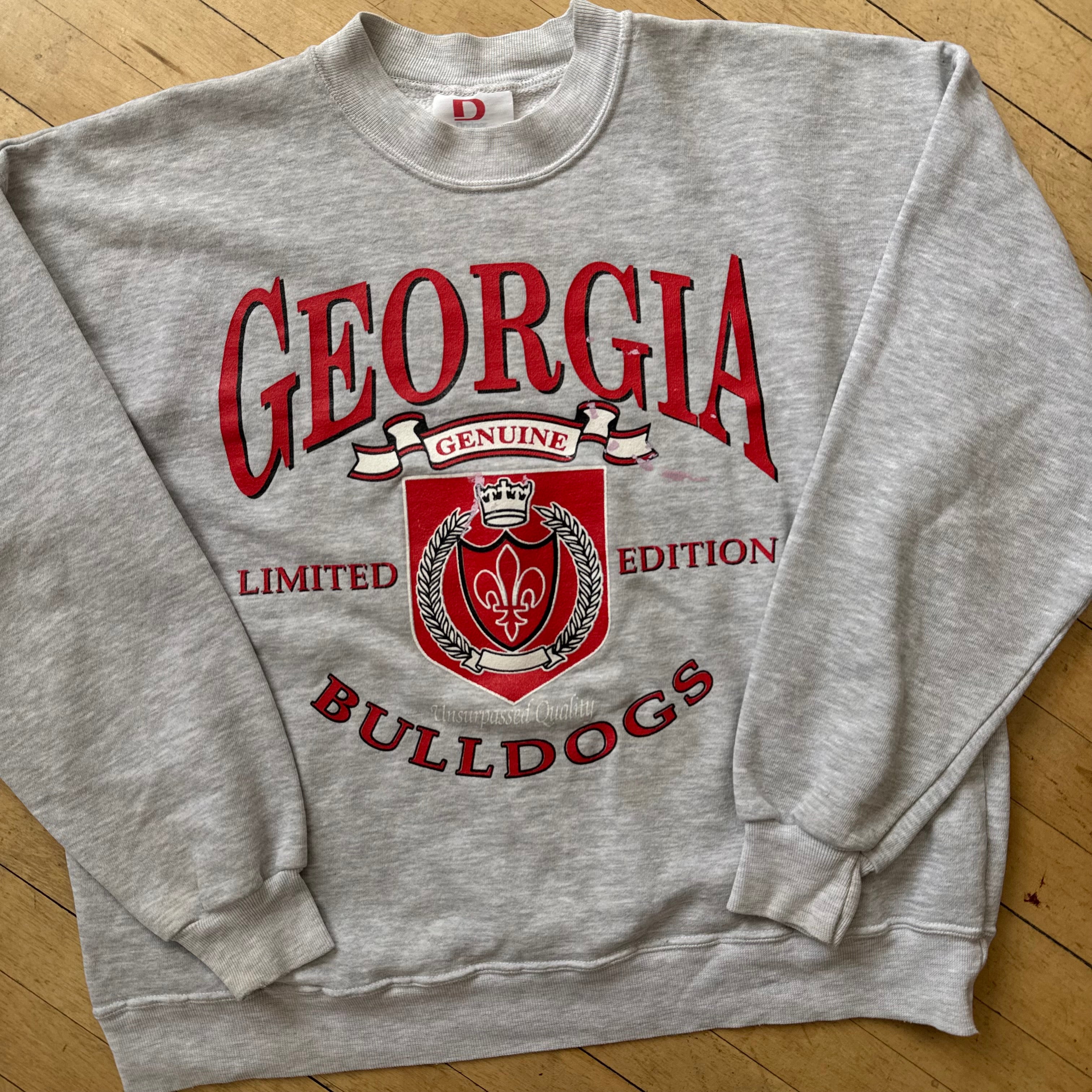 Vintage Georgia Bull Dogs Crewneck Sz L