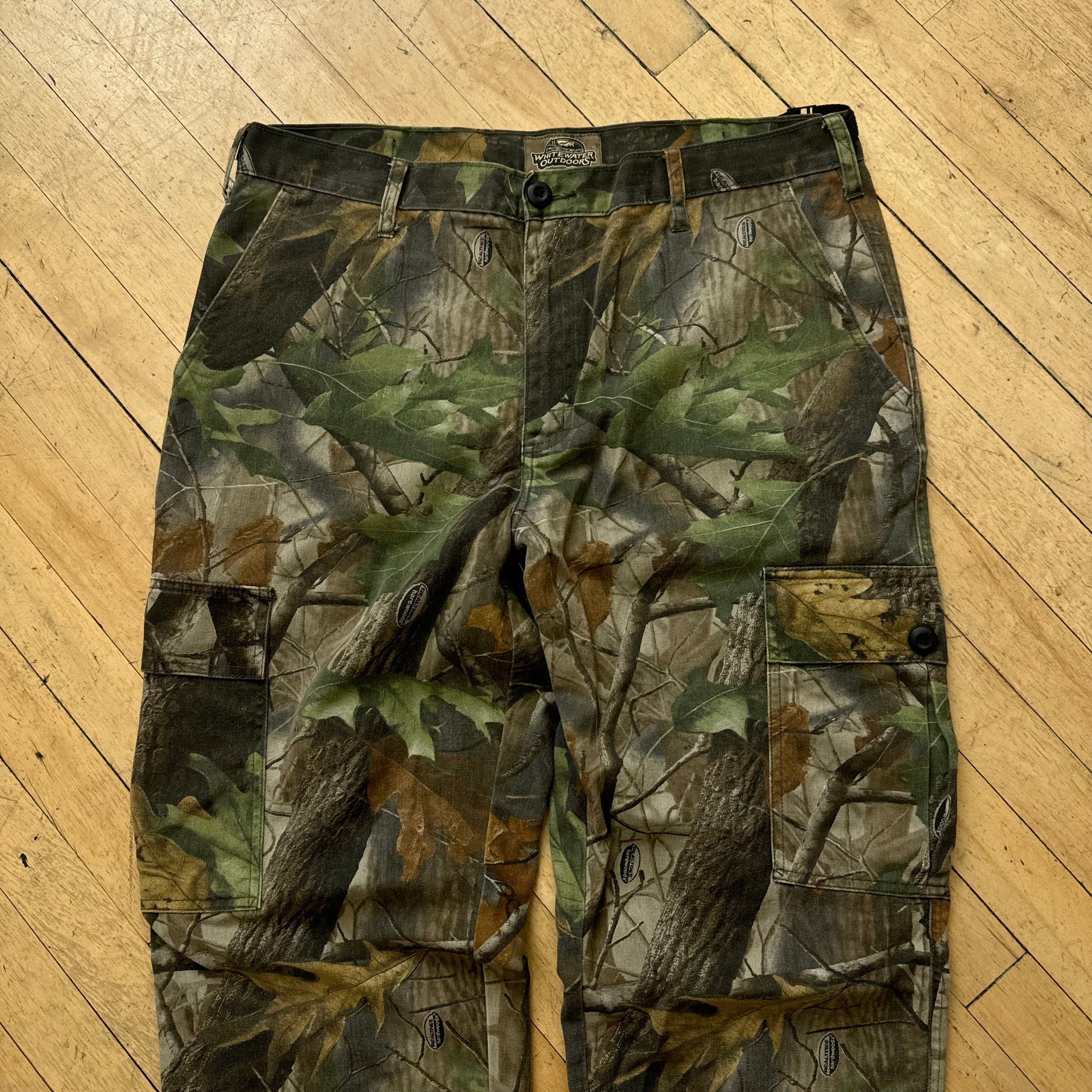 Vintage Whitewater Outdoors Camo Khaki Pants Sz L