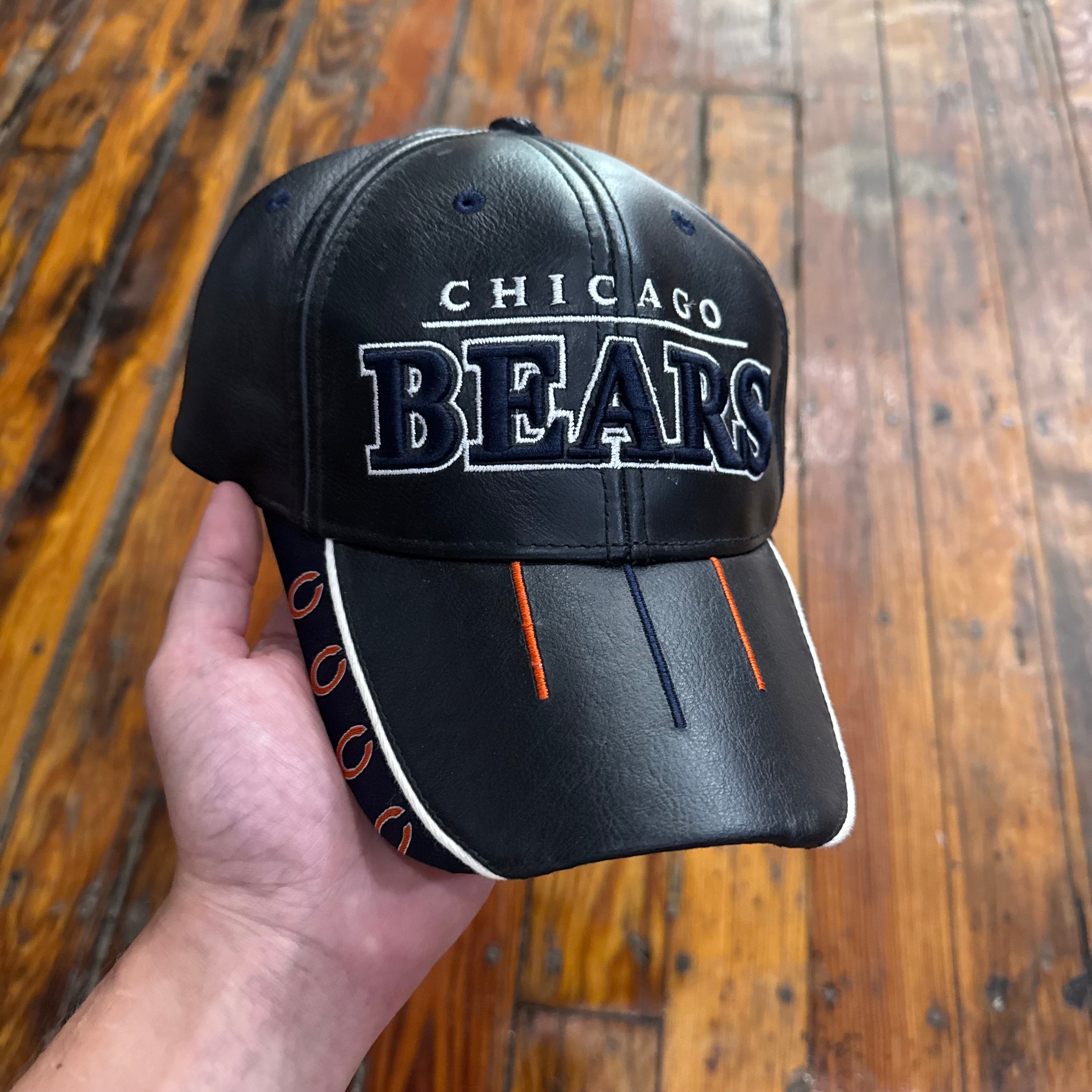Vintage Leather Bears StrapBack Hat