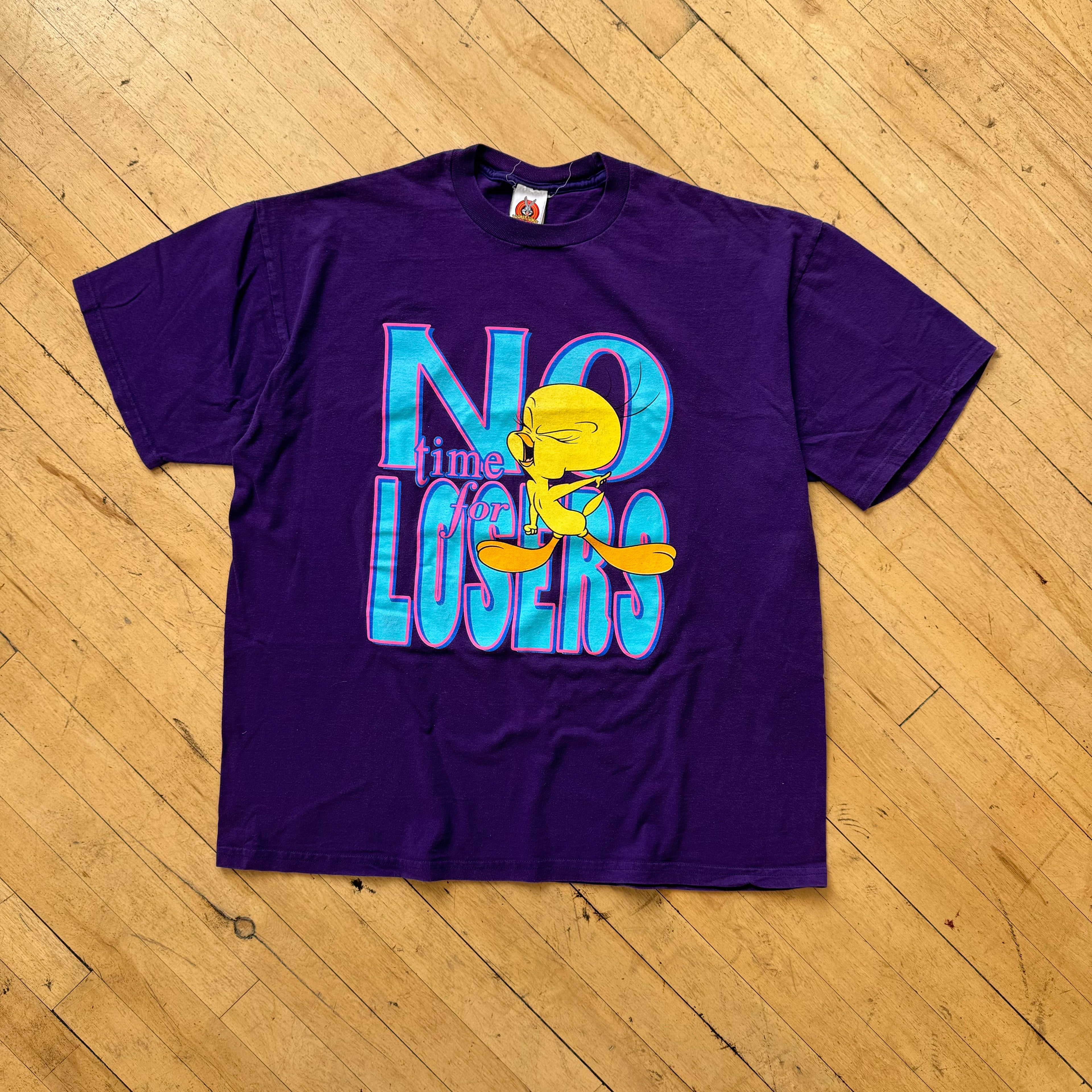 Vintage No Time for Loosers Tweety Bird T-shirt Sz XL