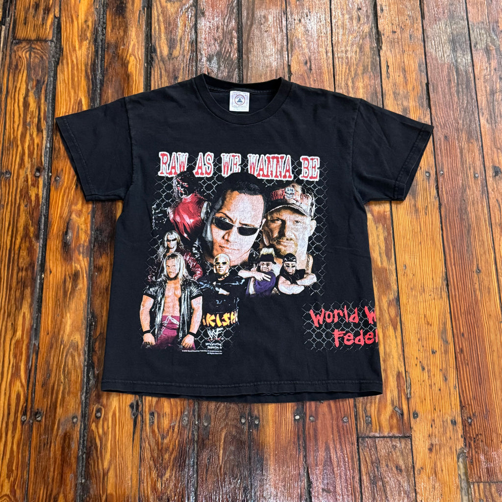 Vintage Raw As I Wanna Be WWF T-shirt Sz YTH L