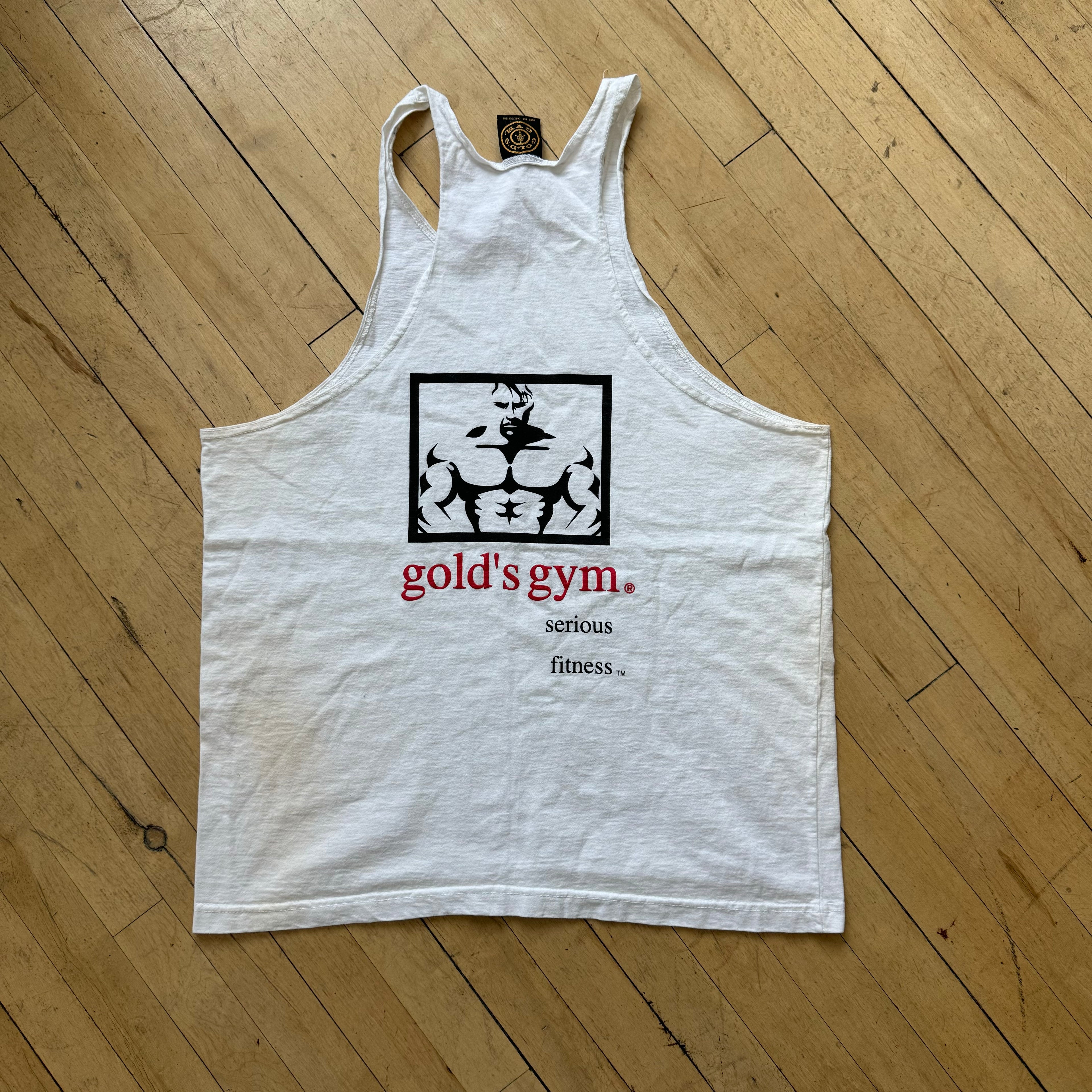 Vintage Golds Gym Tank Top T-short Sz L