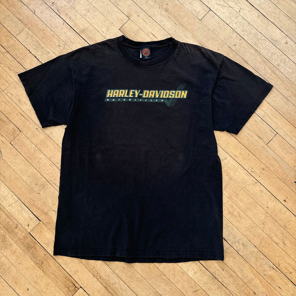 Vintage Faded Harley Davidson SpellOut T-shirt Sz XL
