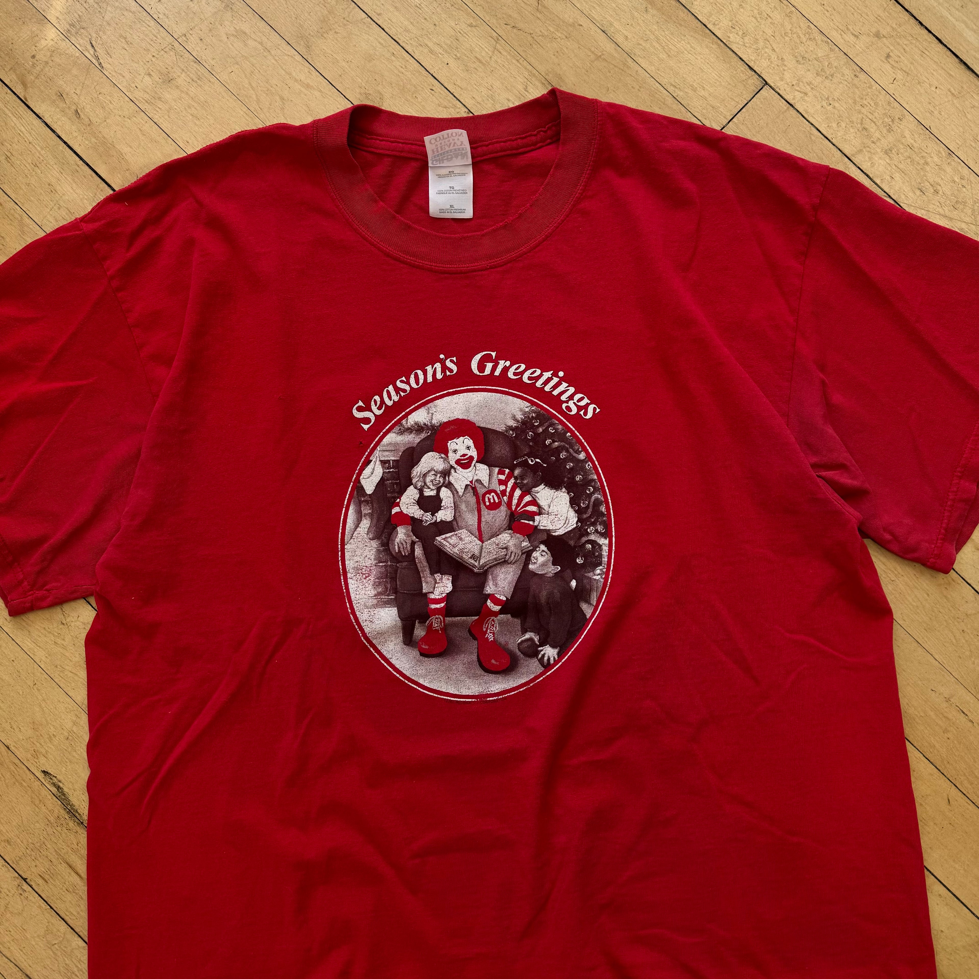 Vintage McDonalds Season Greetings T-shirt Sz XL