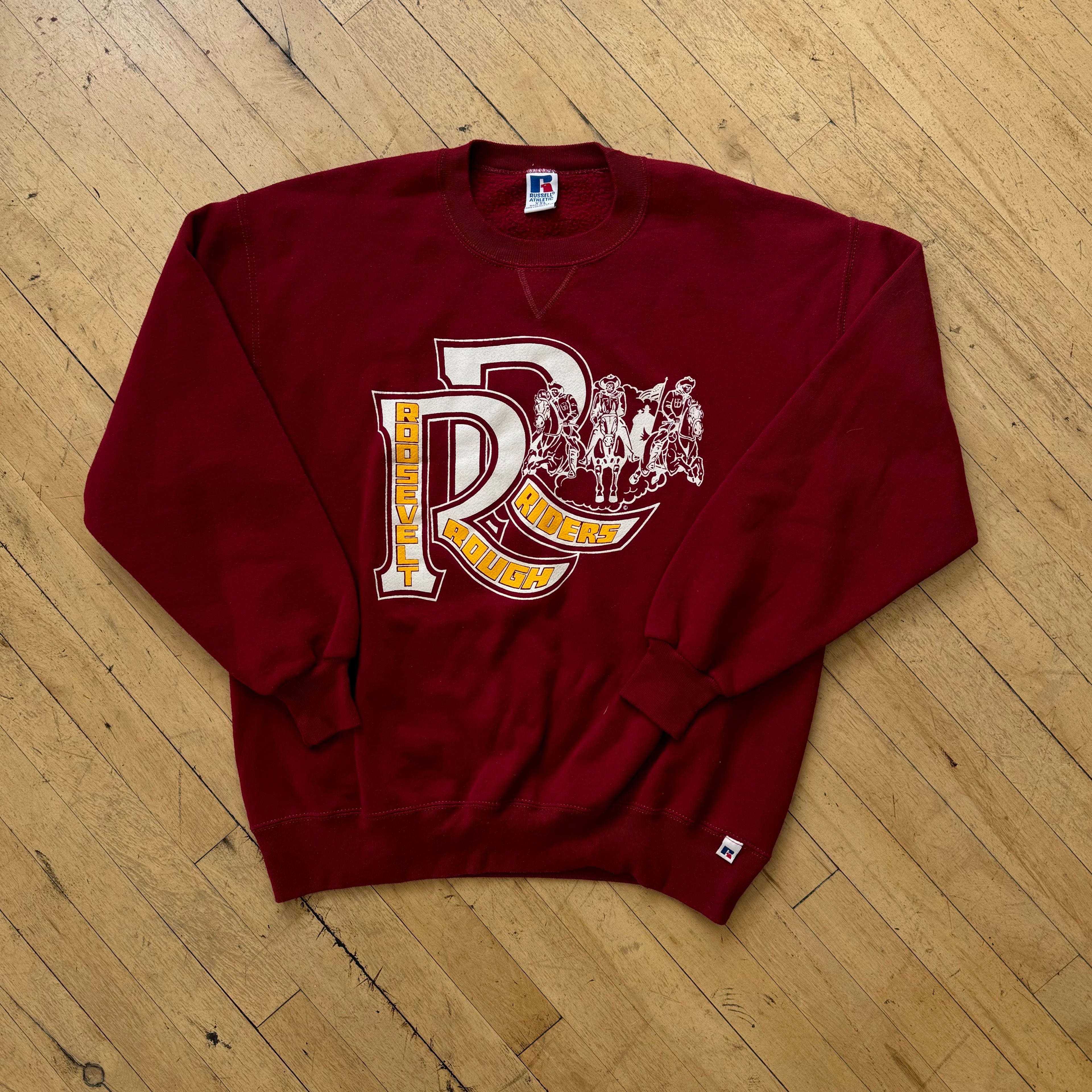 Vintage Roosevelt Rough Riders Crewneck Sz XL