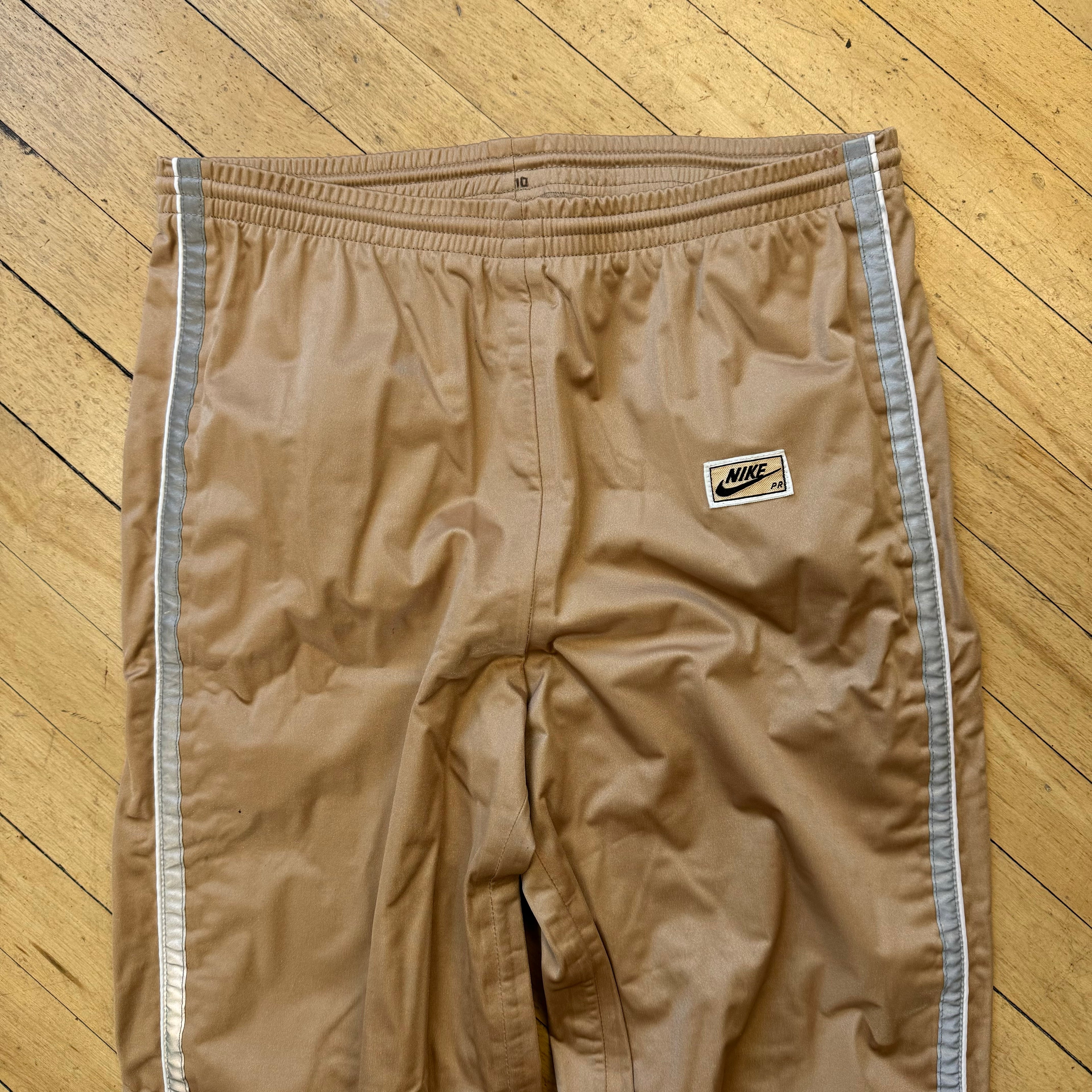Vintage 80s Nike Gold Track Pants Sz M