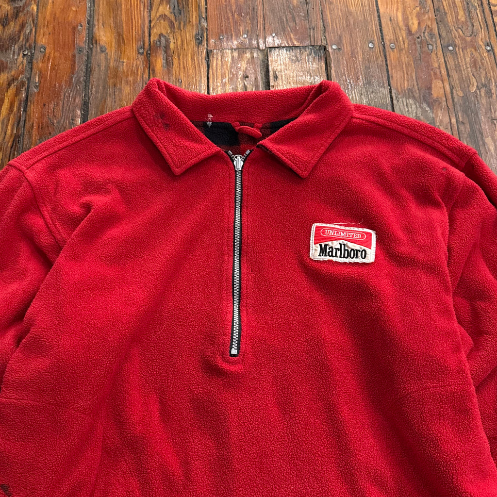 Vintage Marlboro Reversible Fleece Jacket Sz XL
