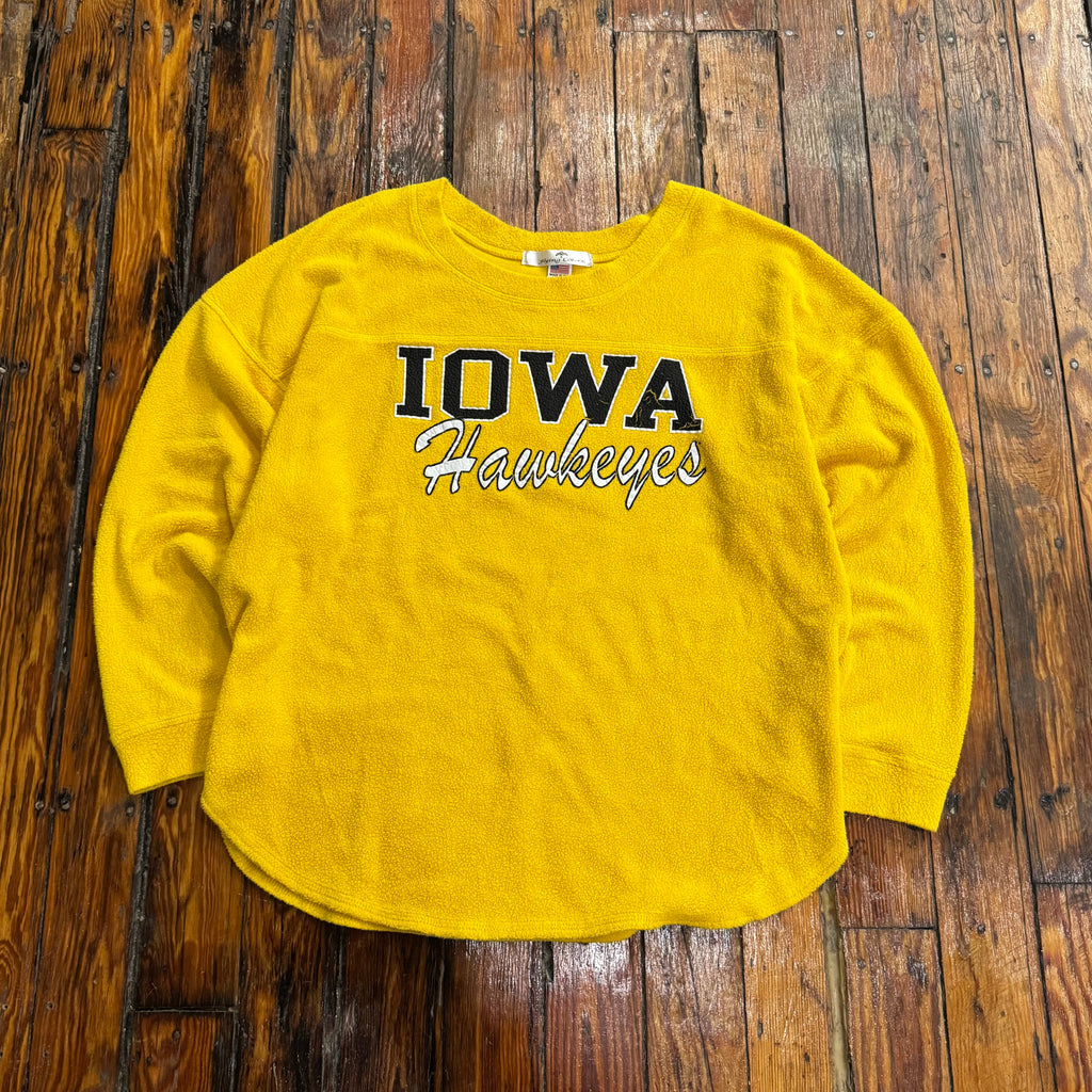 Vintage Iowa Hawkeyes Fleece Crewneck Sz L