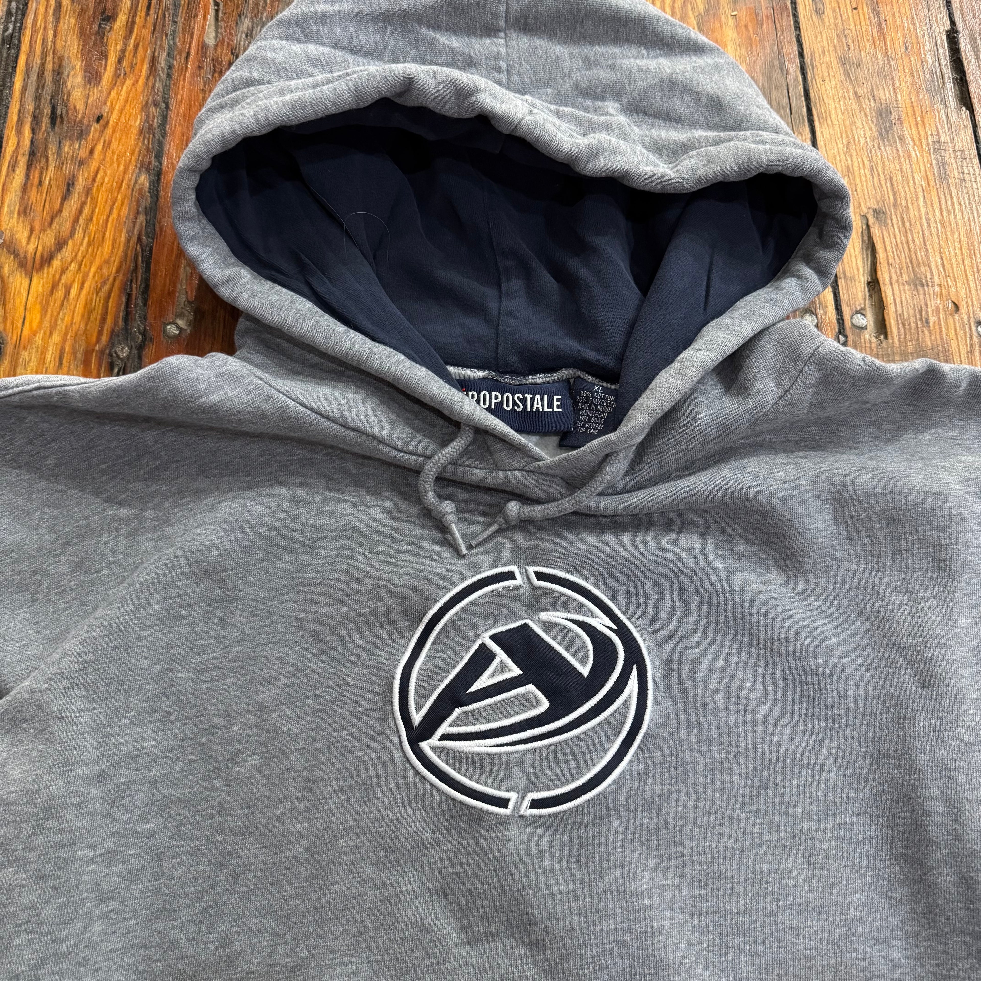 Y2K Aeropostale Circle Logo Hoodie Sz L