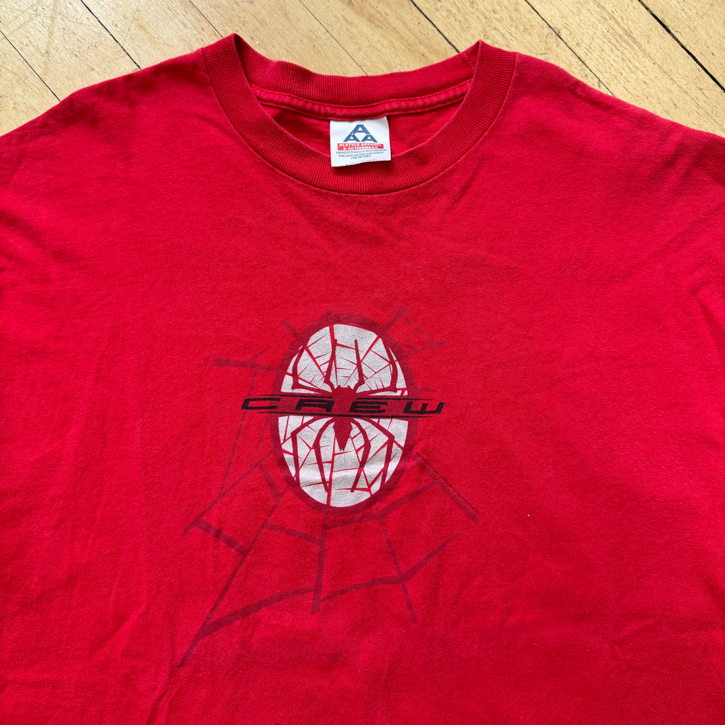 Y2K Spiderman Crew T-shirt Sz XL