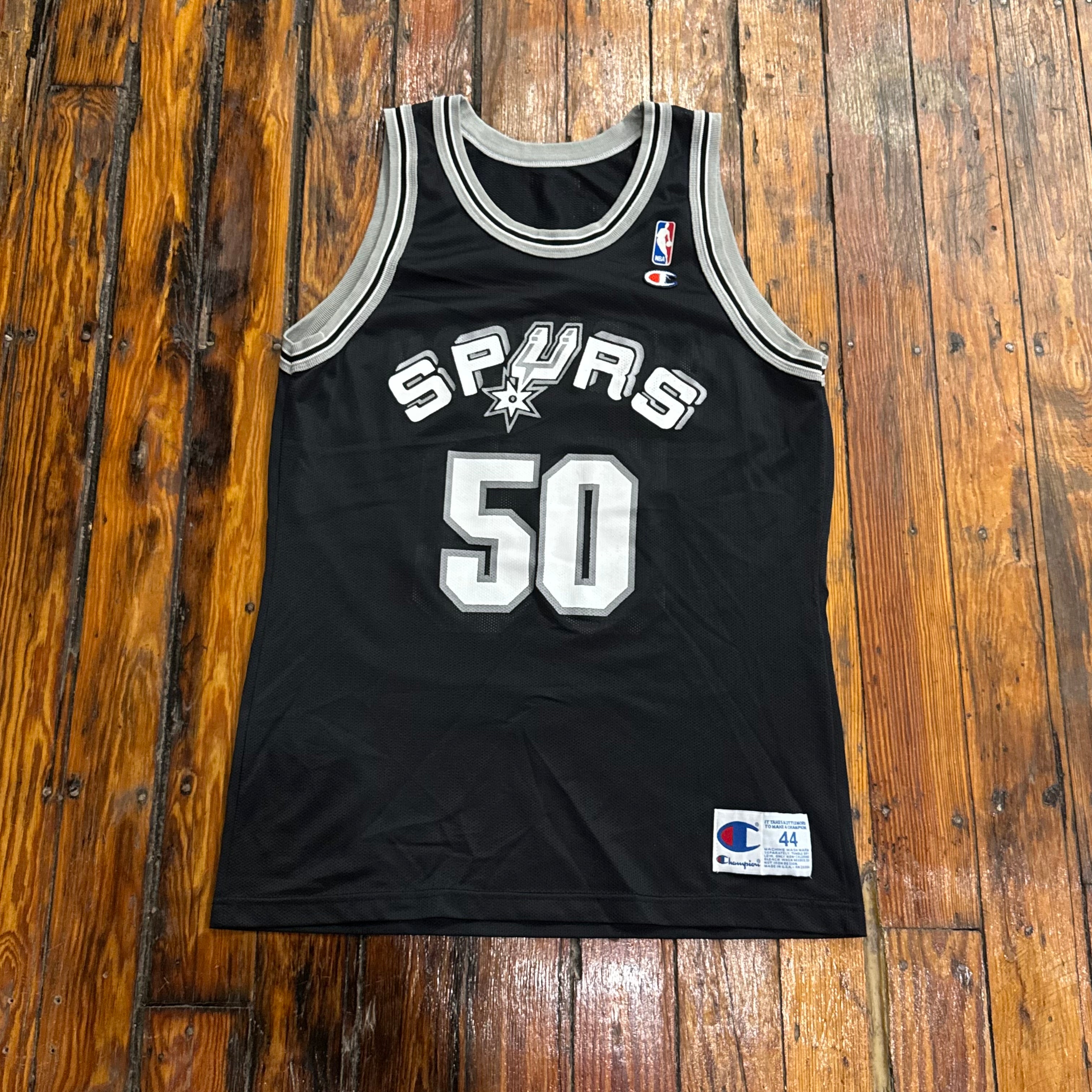 Vintage Champion Spurs Robison Jersey Sz 44