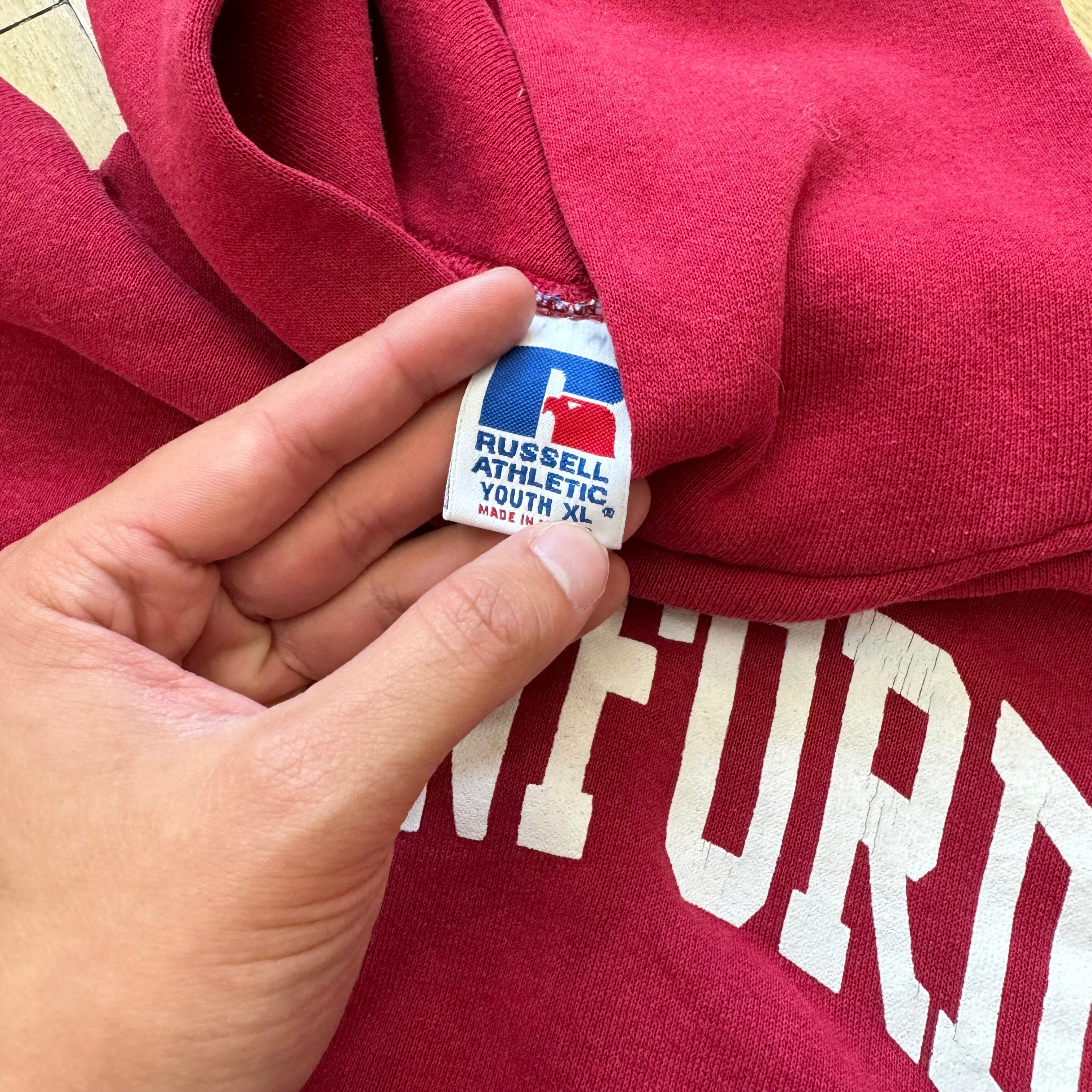Vintage Stanford Russell Hoodie Sz S