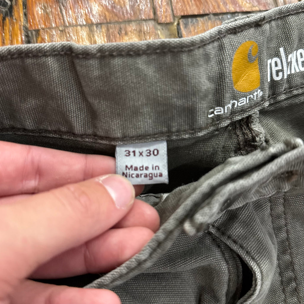 Olive Carhartt Double Knee Khaki Pants Sz 31x30